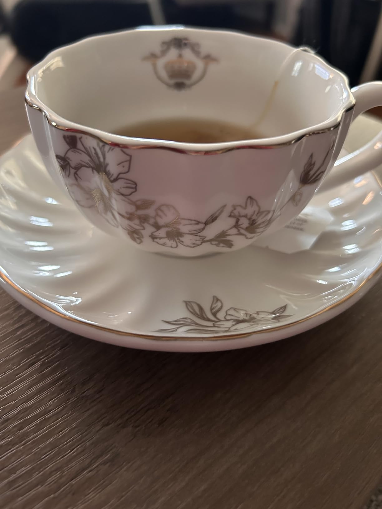 Porcelain Tea Sets British Royal Series, 8 OZ Cups& Saucer Service for 6, with Teapot Sugar Bowl Cream Pitcher Teaspoons and tea strainer for Tea/Coffee, Pukka Home (Pure White) customer photo 1