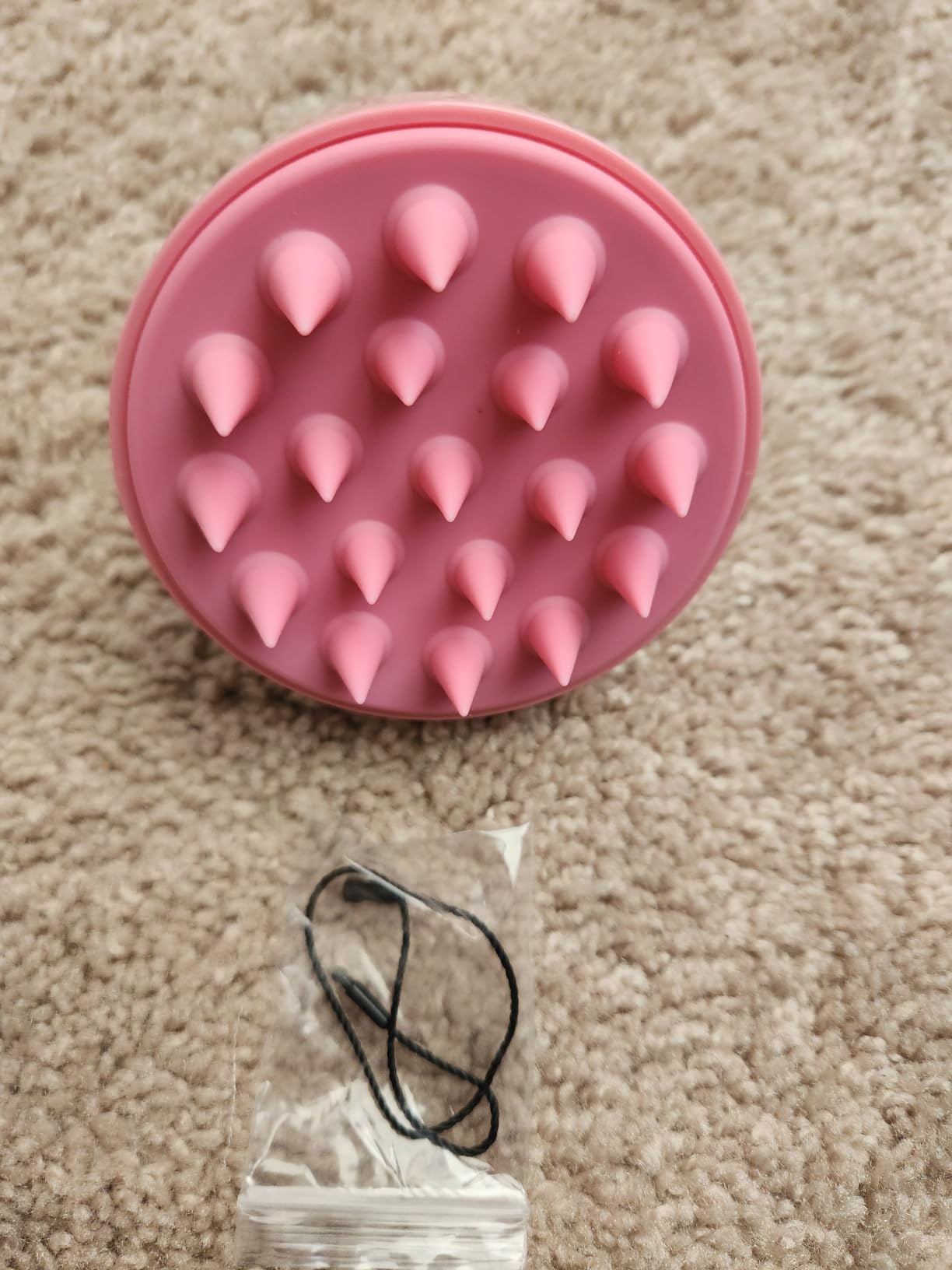 HEETA Scalp Massager Hair Growth, Soft Silicone Scalp Scrubber Shampoo Brush for Exfoliation, Dandruff Removal Head Massage Stress Relax, Wet & Dry Use for Thick Thin Curly Hair Care, Black customer photo 2