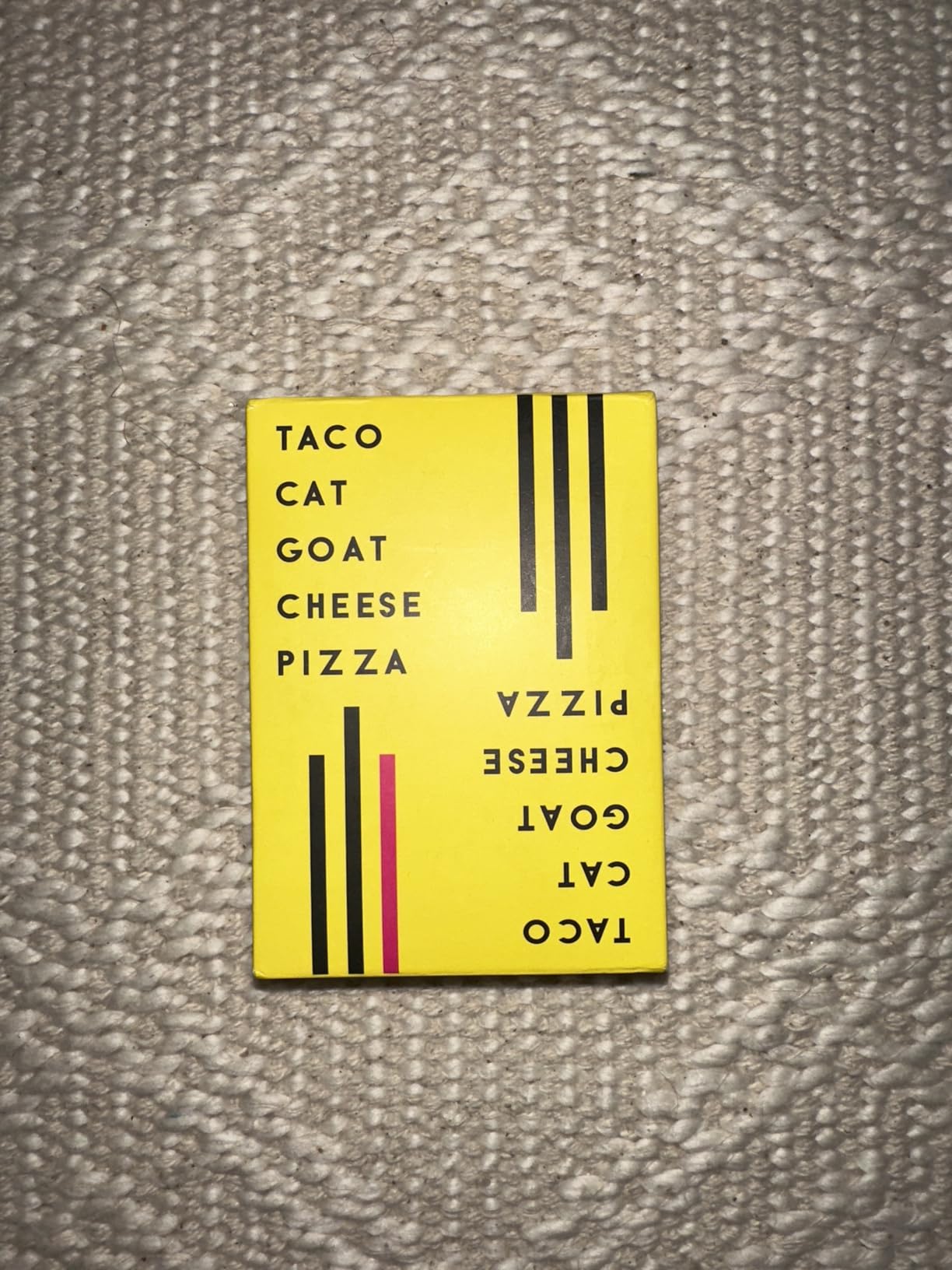 Taco Cat Goat Cheese Pizza Card Game by Taco Cat Games, Age 7+, 2-8 Players | 10 min rounds, Slap pile when word matches card customer photo 1