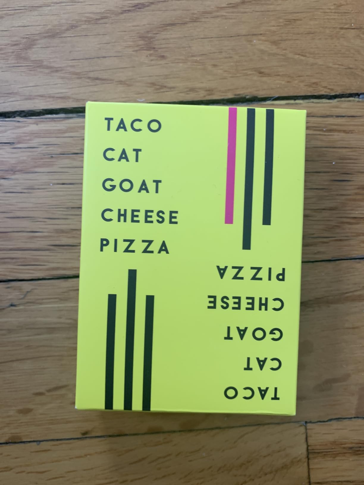 Taco Cat Goat Cheese Pizza Card Game by Taco Cat Games, Age 7+, 2-8 Players | 10 min rounds, Slap pile when word matches card customer photo 2