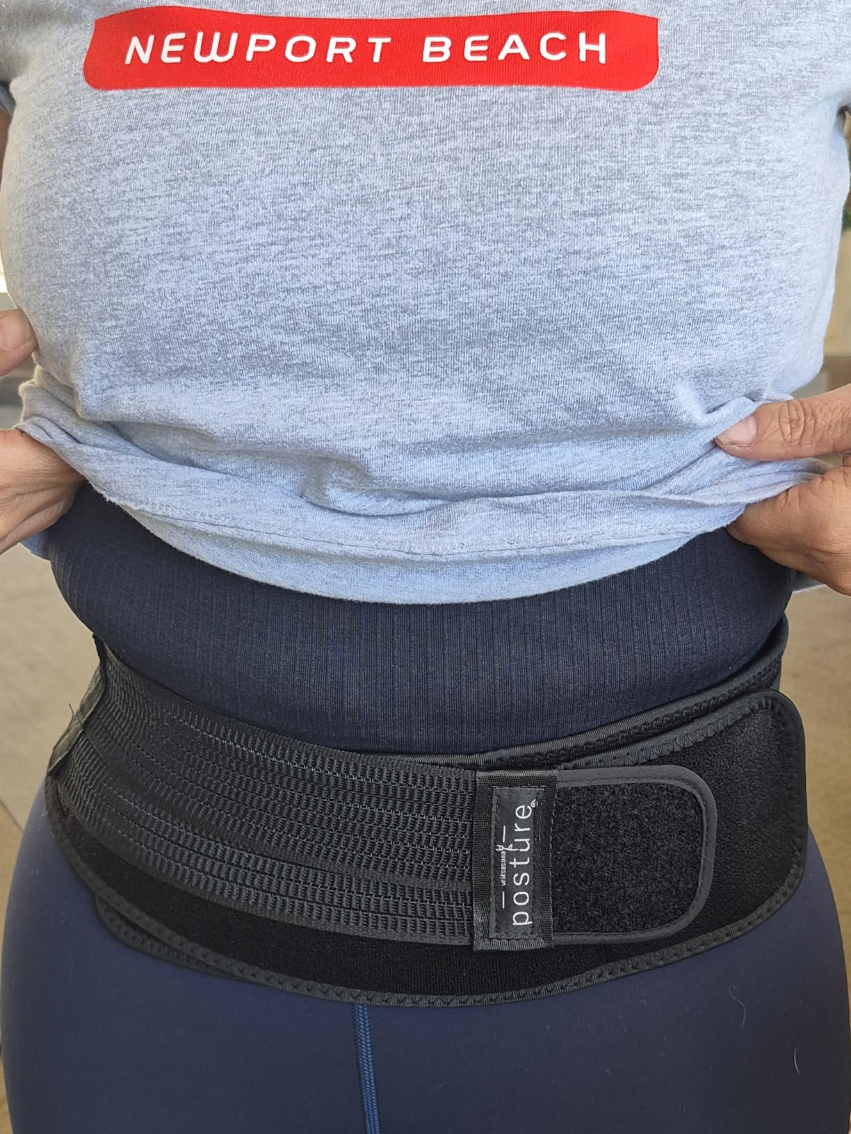 Vriksasana Posture Sacroiliac Hip Belt for Women and Men That Alleviates Sciatic, Pelvic, Lower Back, Leg and Sacral Nerve Pain Caused by Si Joint Dysfunction | Trochanter Brace (Regular, Black) customer photo 1