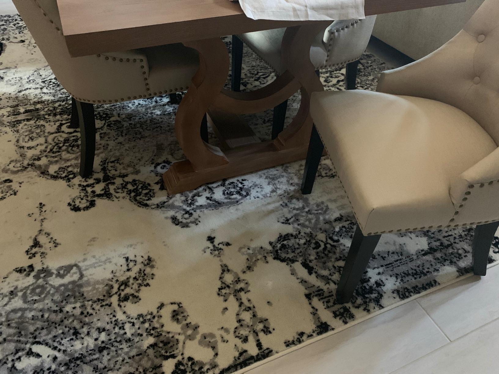Coaster Home Furnishings - Brockway - Solid Wood & Veneer - Transitional Dining Table with Extension Leaf and Trestle Base - Dining Room & Kitchen - 104 Inch - Barley Brown - 110291 customer photo 1