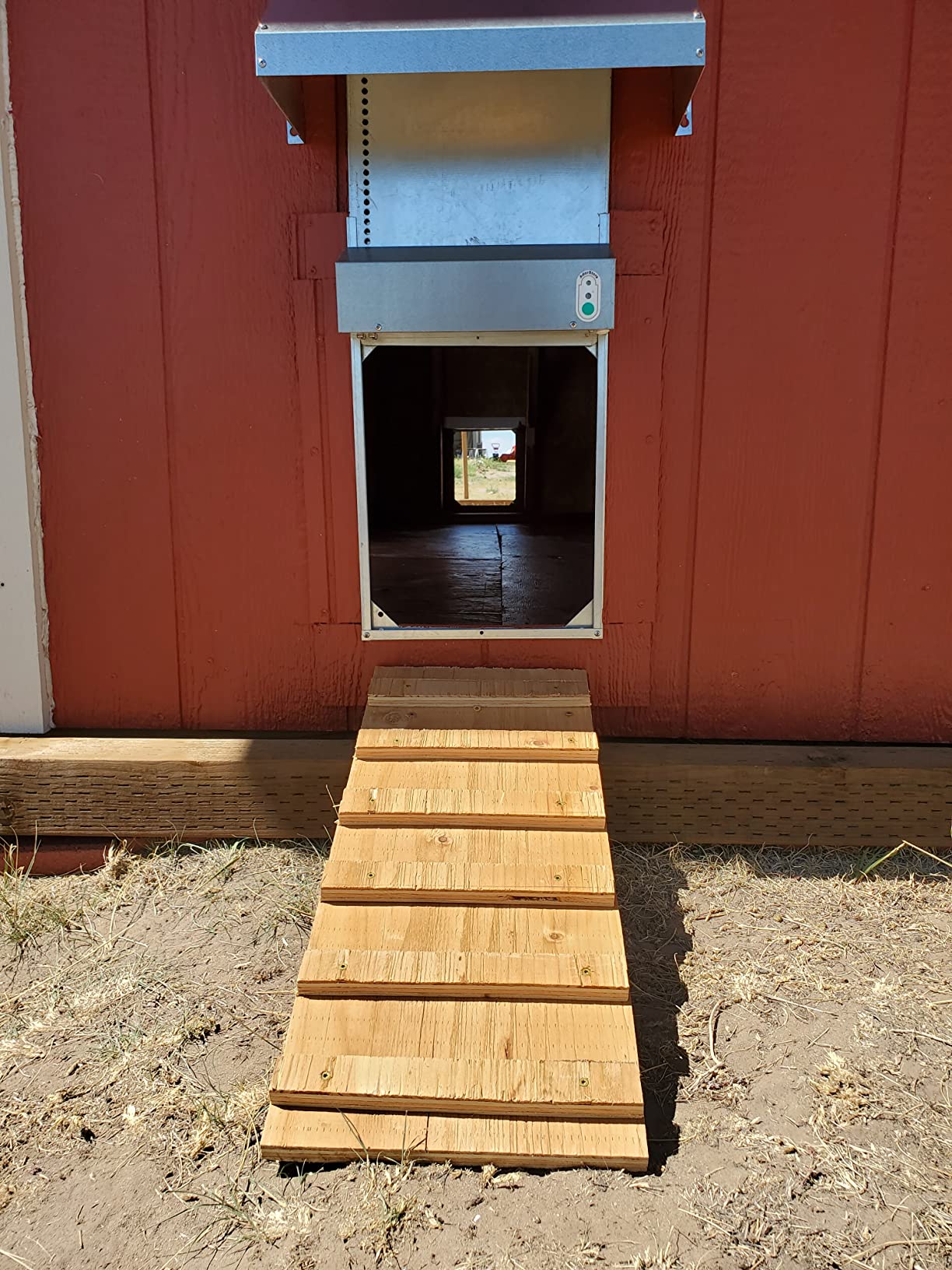 Automatic Chicken Coop Door Extra Large 13 x 10.5 Inch Opening, Heavy Duty Galvanized Steel, Predator Resistant, ADOR1 Made in USA customer photo 2