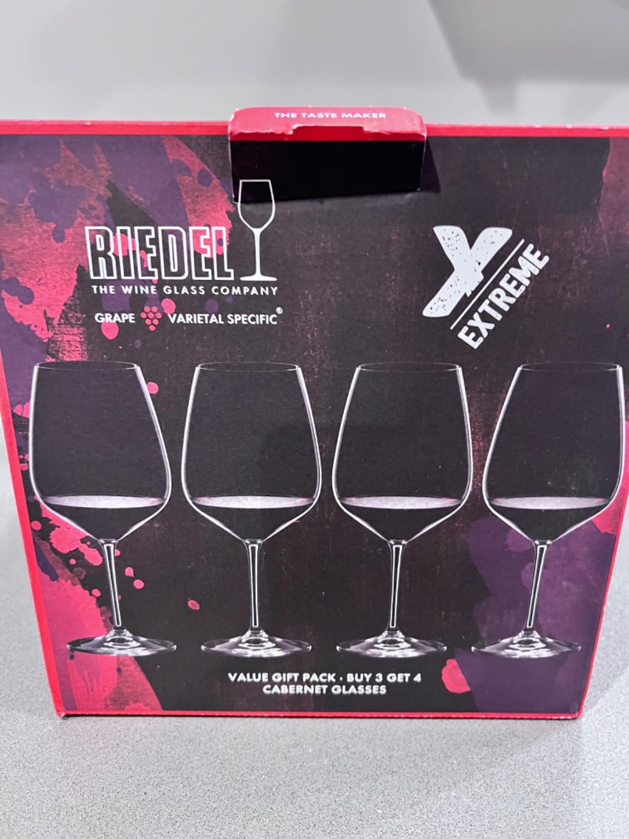 Riedel Extreme Cabernet Wine Glasses, Set of 4, Clear, Dishwasher Safe 4411/0 customer photo 2