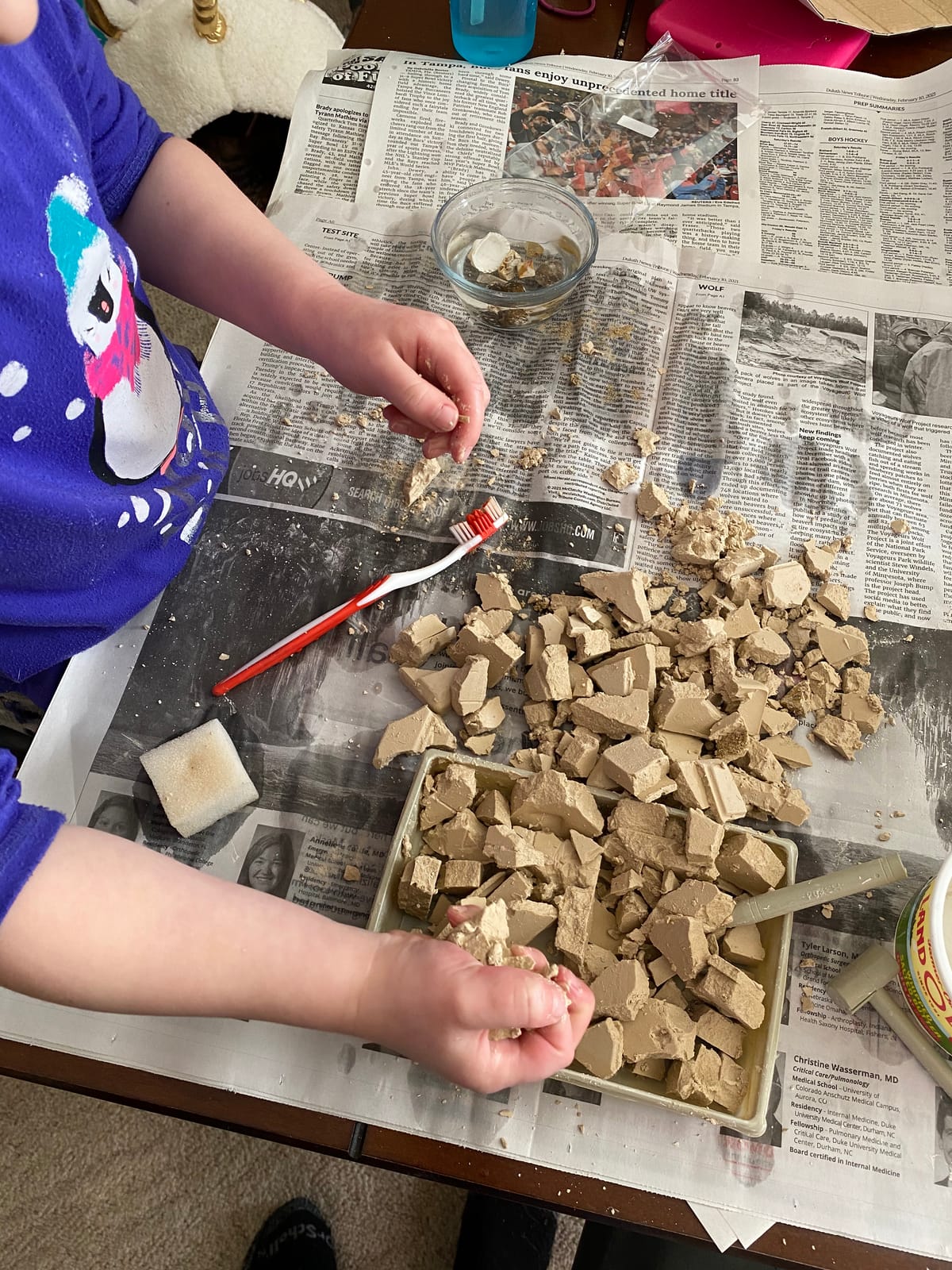 Thames & Kosmos I Dig It! Fossils - Real Fossils Excavation Kit | Science Experiment Kit | Excavate Real Fossil Specimens | Paleontology | 2018 Oppenheim Toy Portfolio Platinum Award customer photo 2