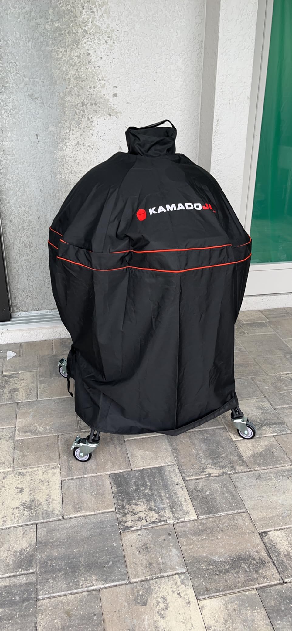 Kamado Joe Big Joe Series 24-inch Ceramic Charcoal Grill and Smoker Durable Polyester Grill Cover with Adjustable Buckle, Waterproof, in Black, Model BJ-GC23BWFS customer photo 2