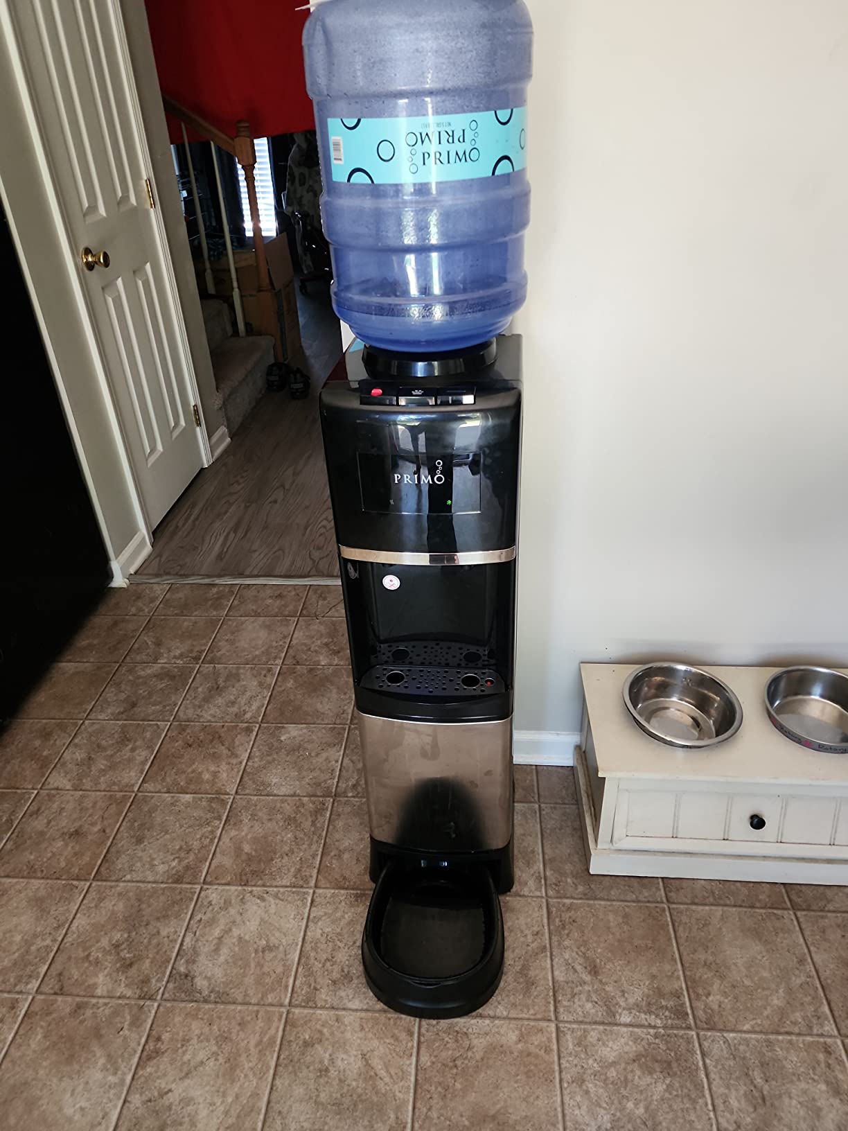 Primo Water Dispenser for 5 Gallon Bottle with Pet Drinking Station - Hot & Cold Top Loading Water Cooler Machine customer photo 1