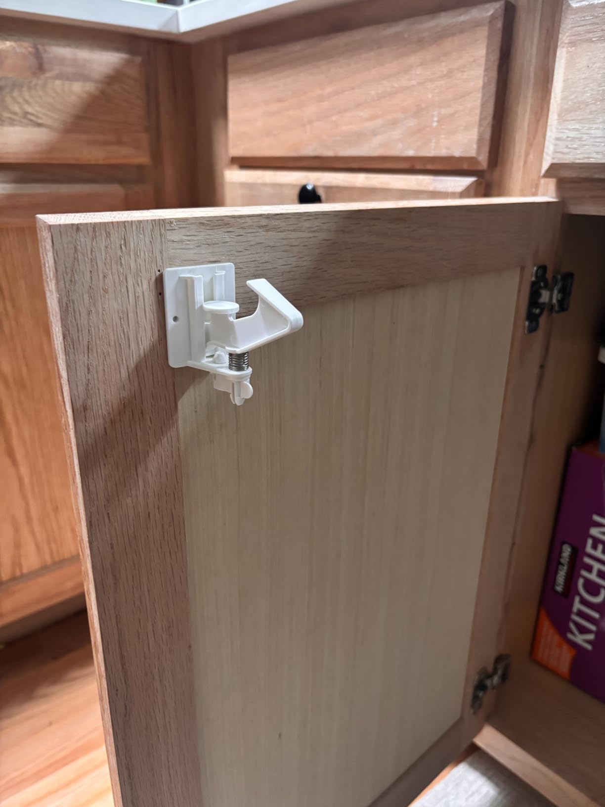 Vmaisi 12 Pack Cabinet Locks Child Safety Latches - Easy Install No-Drill | Baby Proofing with Strong Adhesive hold, Easy Installation with Cradle, Protects curious toddlers customer photo 2