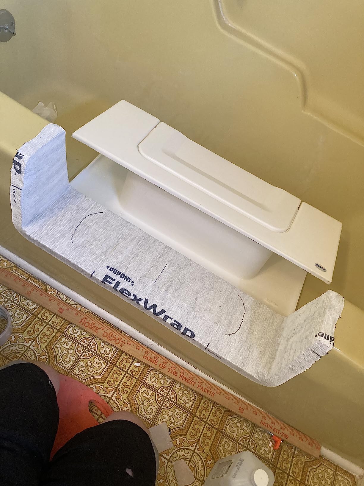 CleanCut Convertible Tub Conversion Kit, White Large | Affordable alternative to a full bathroom remodel or walk-in tub replacement customer photo 2