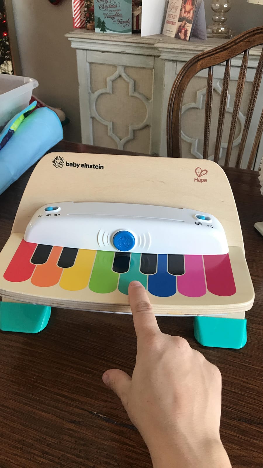 Baby Einstein and Hape Magic Touch Piano Wooden Musical Toddler Toy, Age 6 Months and Up customer photo 2