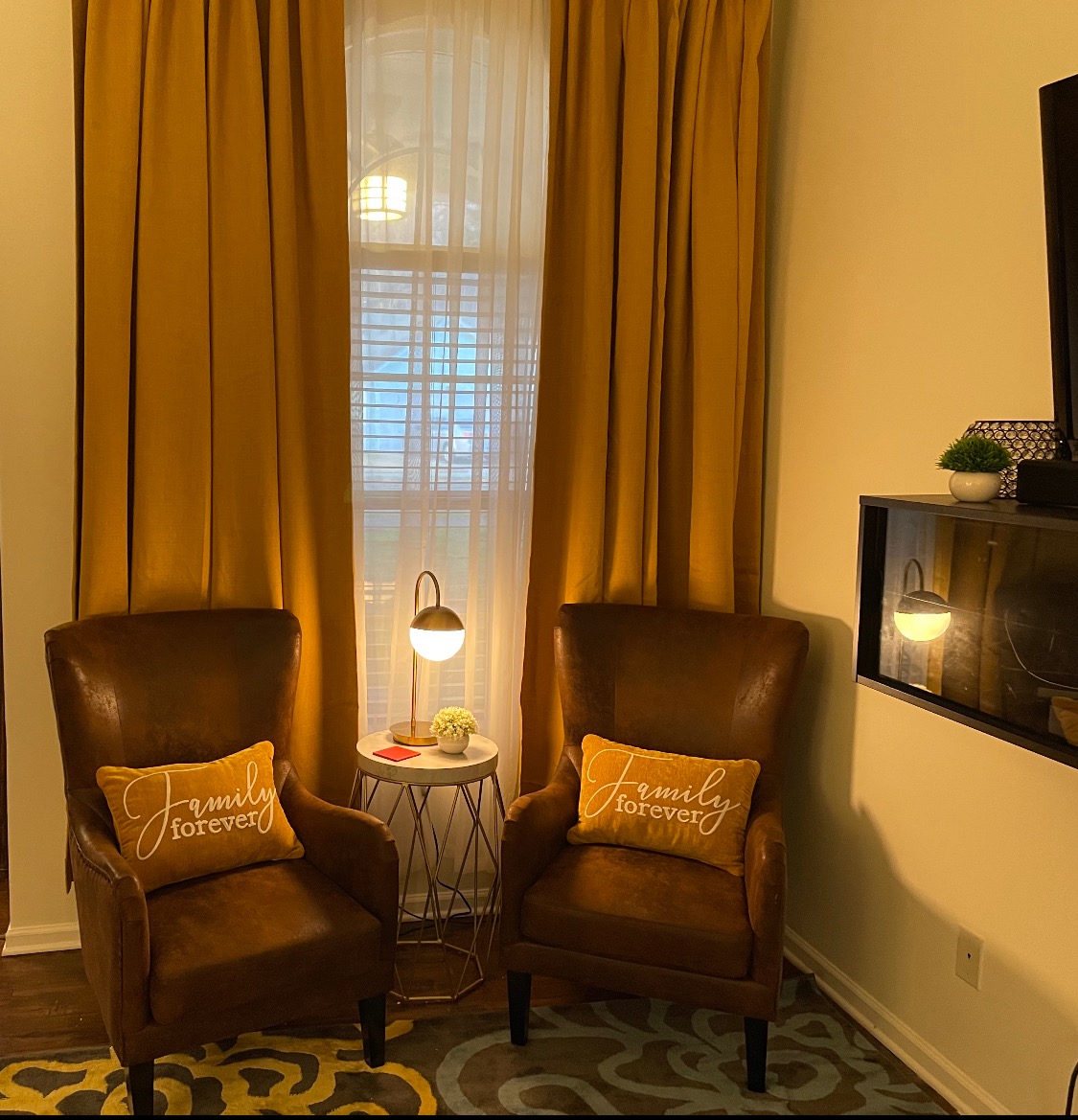 Christopher Knight Home Lorenzo Fabric Studded Club Chair, Brown 36D x 26.75W x 41.5H in customer photo 2