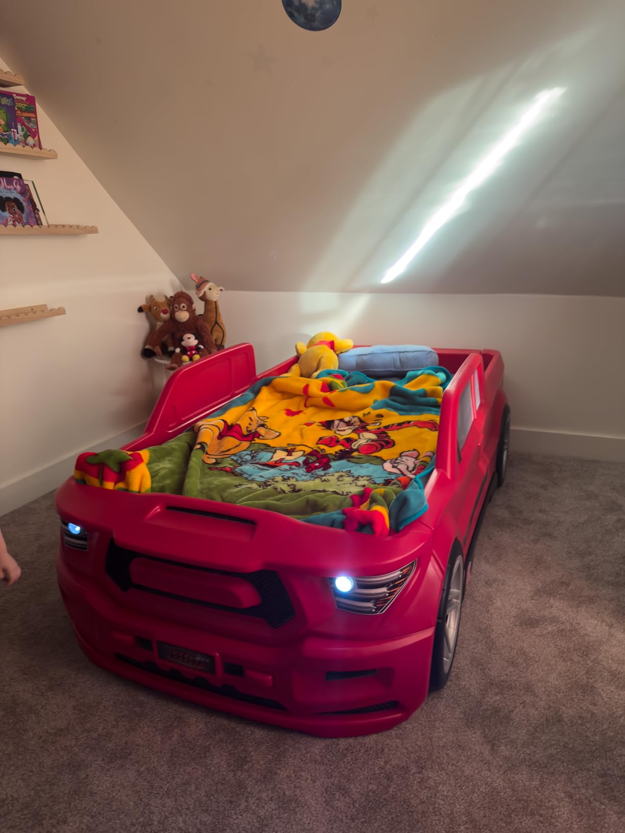 Step2 Turbocharged Twin Size Truck Car Bed, Working Headlights & Built-In Storage, For Toddlers 3+ Years Old customer photo 2