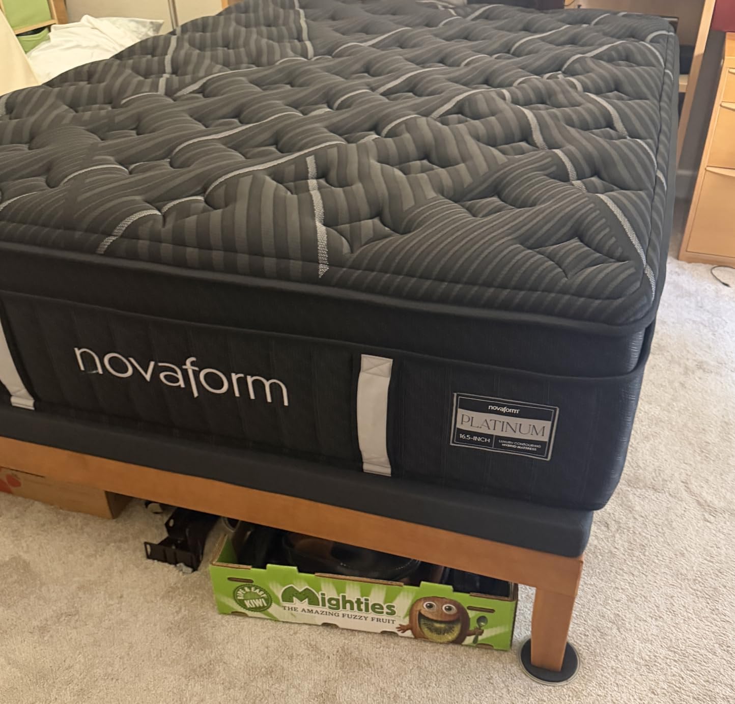 Mellow Naturalista Classic - 12 Inch Solid Wood Platform Bed with Wooden Slats, No Box Spring Needed, Easy Assembly, Full, Natural Pine customer photo 1
