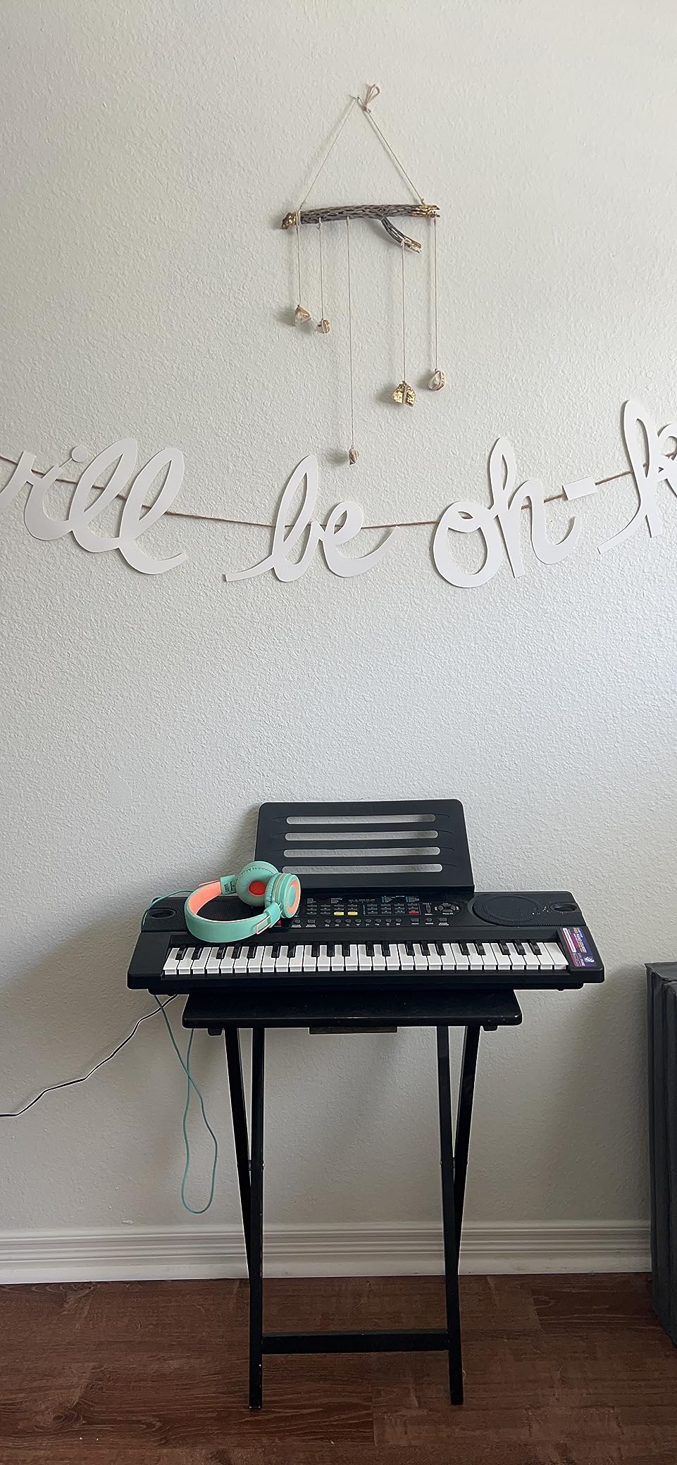 RockJam RJ549 49 Key Keyboard Piano for Beginners with Note Stickers | Beginner electric keyboard with power supply, sheet music stand, note stickers and Simply Piano lessons for kids customer photo 2