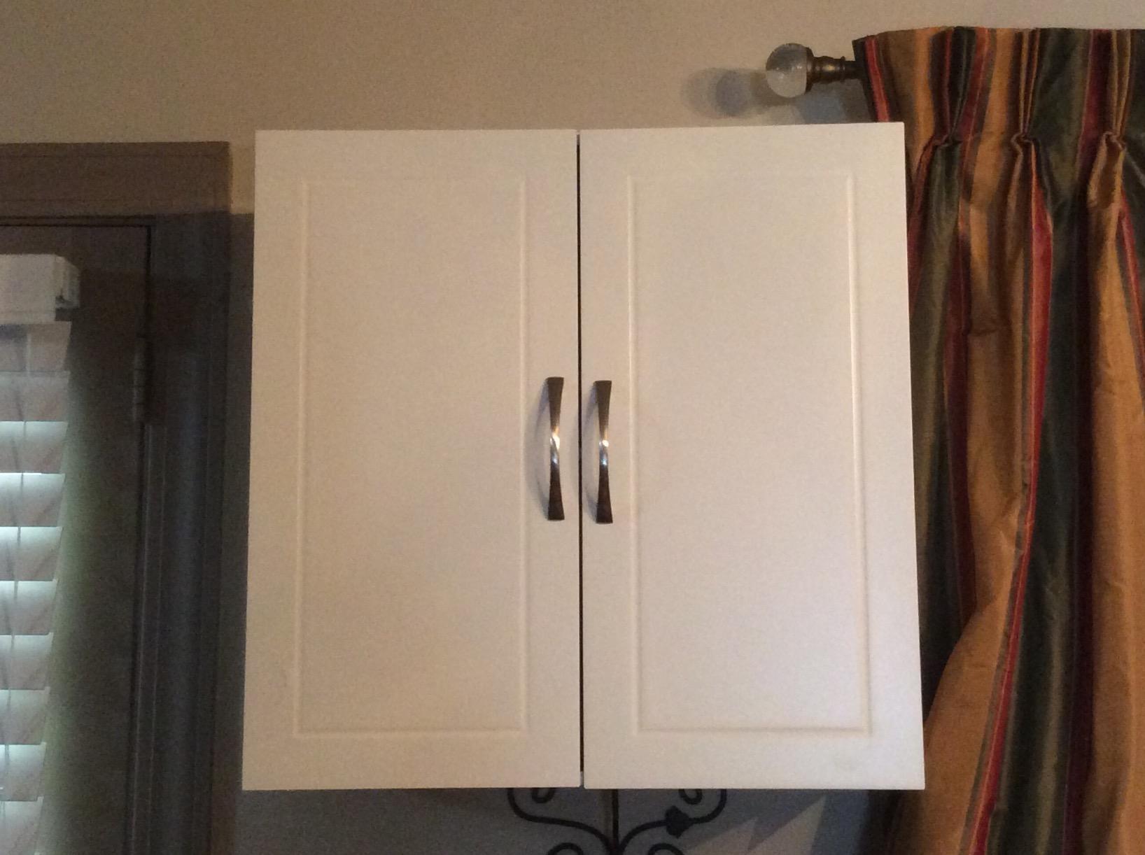 Haotian Wall Cabinet Laundry Room, Medicine Cabinet for Bathroom Kitchen Garage, Wall Storage Cabinet with Adjustable Shelf, White FRG231-W | Over the Toilet Storage Cabinet, Floating Wall Storage Medicine Cabinet With Customizable Shelf, FRG231-W customer photo 2