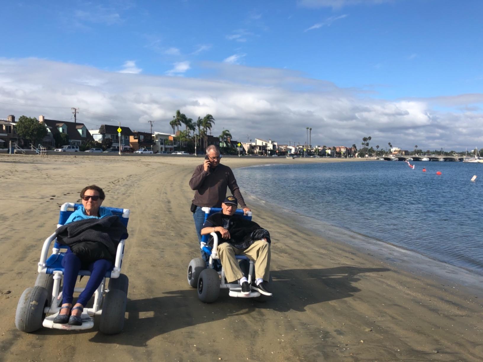 Beach Wheelchair with 12