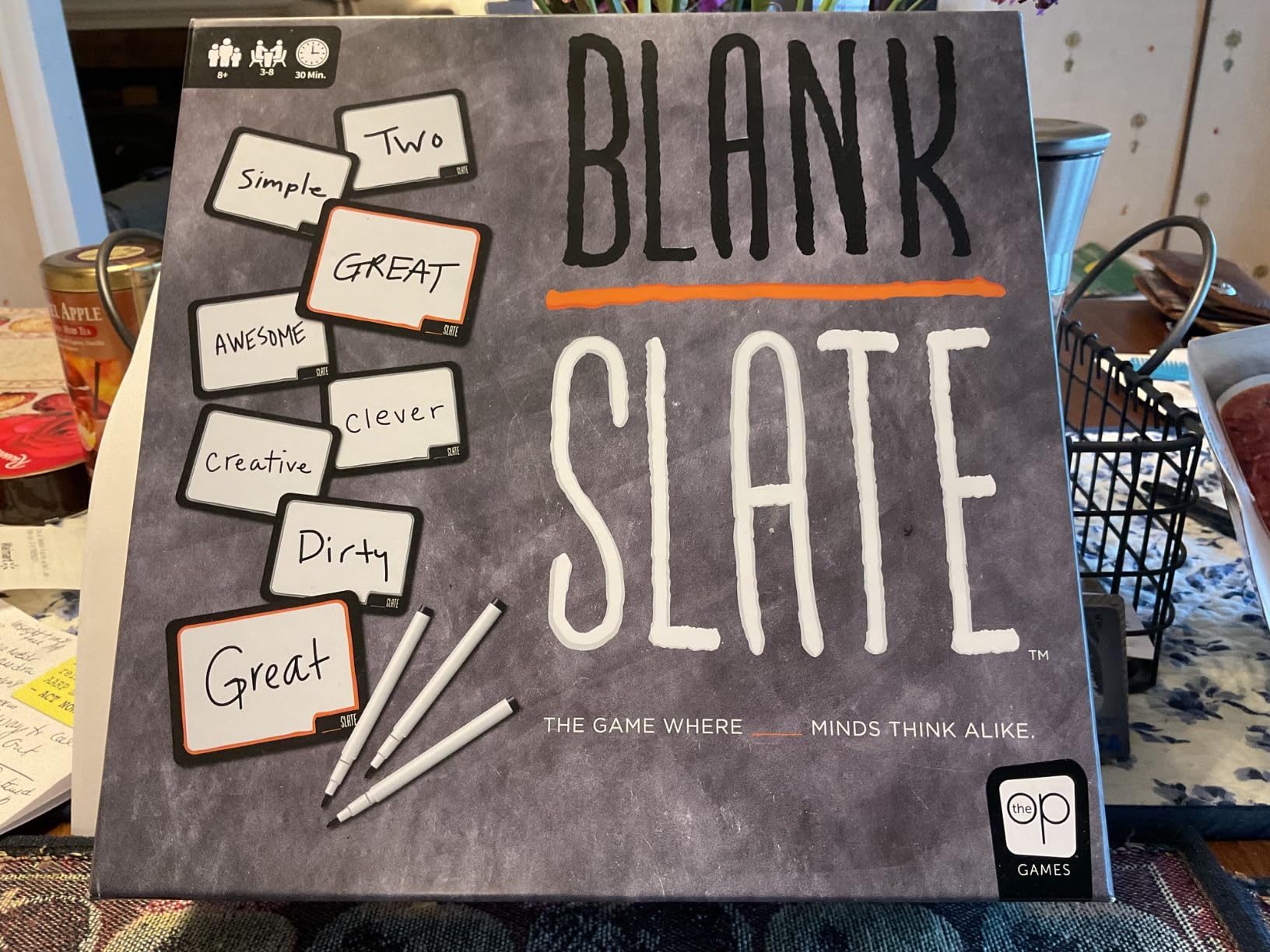 USAOPOLY BLANK SLATE, Where Great Minds Think Alike, Fun Family-Friendly Board Game, Word Association Party Game, Easy to Learn, Fun to Play Family Game Night, 3-8 Players, Ages 8+ customer photo 2
