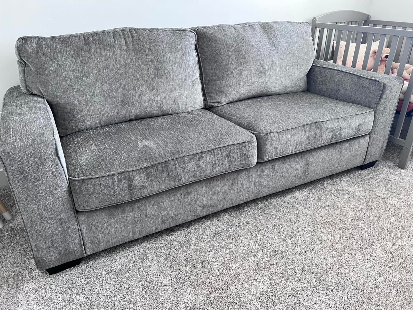 Signature Design by Ashley Altari Queen Sofa Sleeper Couch, Slate Gray customer photo 2