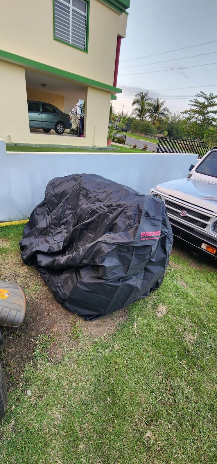 Riding Lawn Mower Cover, 54'' Lawn Tractor Cover 420D | Waterproof Heavy Duty, Elastic Hem, PU Coating Inside, Durabl Polyester Oxford, Outdoor Storage,Fit for John Deere,Cub Cadet customer photo 1