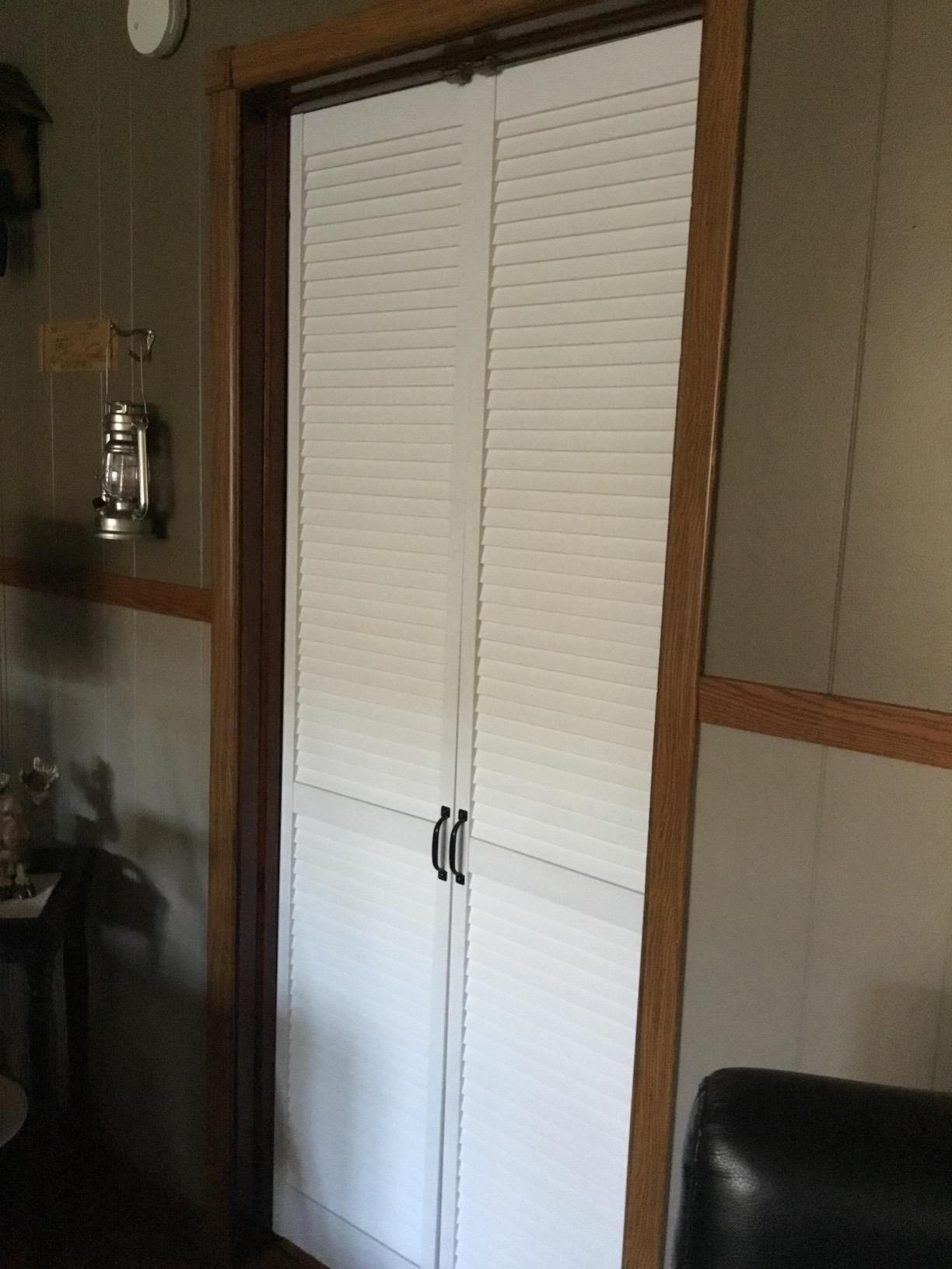 Kimberly Bay Closet Door, Bi-fold, Traditional Louver-Louver White (80x32) customer photo 1