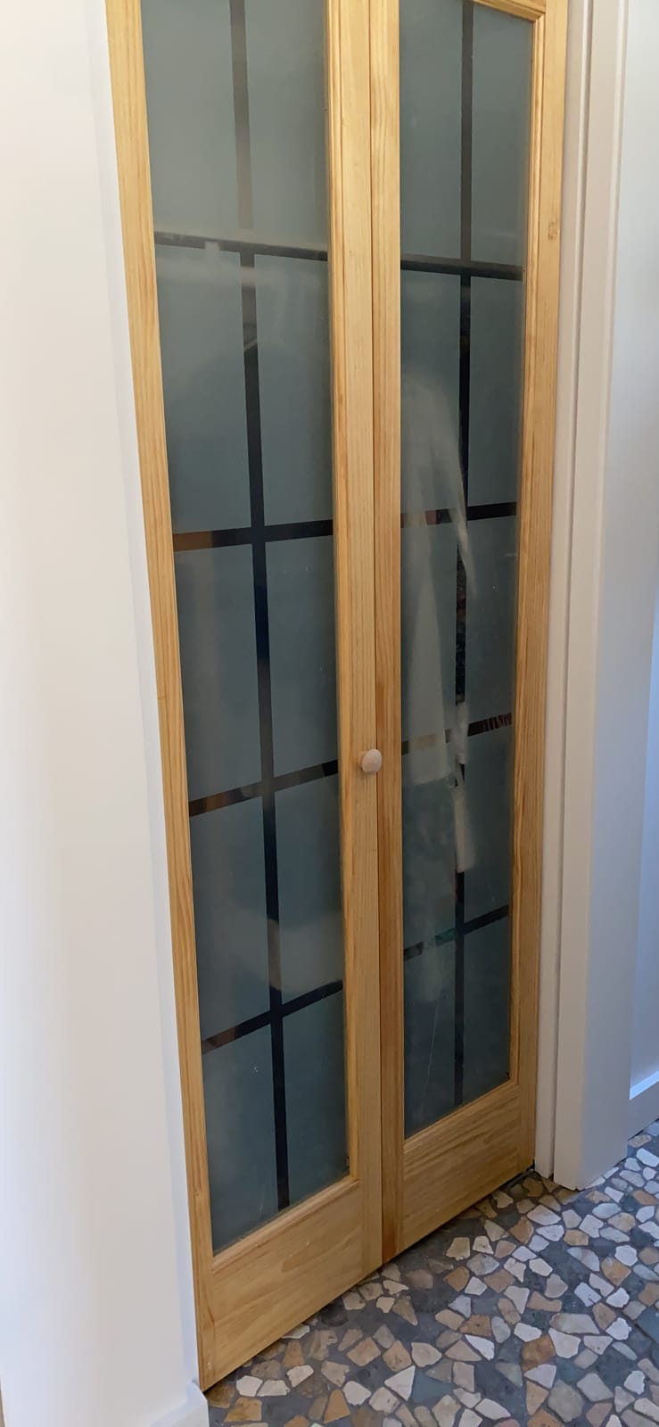 Kimberly Bay Closet Door, Bi-fold, Traditional Louver-Louver White (80x32) customer photo 2