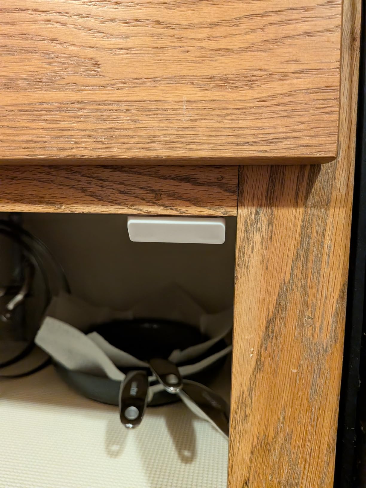 Upgraded Invisible Baby Proofing Cabinet Latch Locks (10 Pack) - No Drilling or Tools Required for Installation, Works with Most Cabinets and Drawers, Works with Countertop Overhangs, Highly Secure customer photo 1