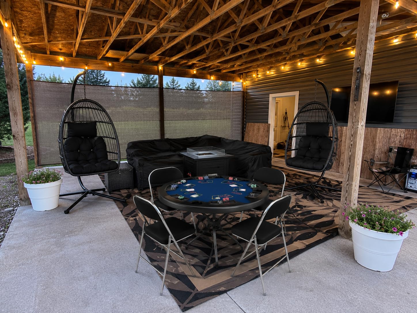 UPGRADE Privacy Screen 6' x 50' Fence Commercial Shade Cover with Brass Grommets Heavy Duty Perfect for Outdoor Back Yard, Black, Customizable customer photo 1