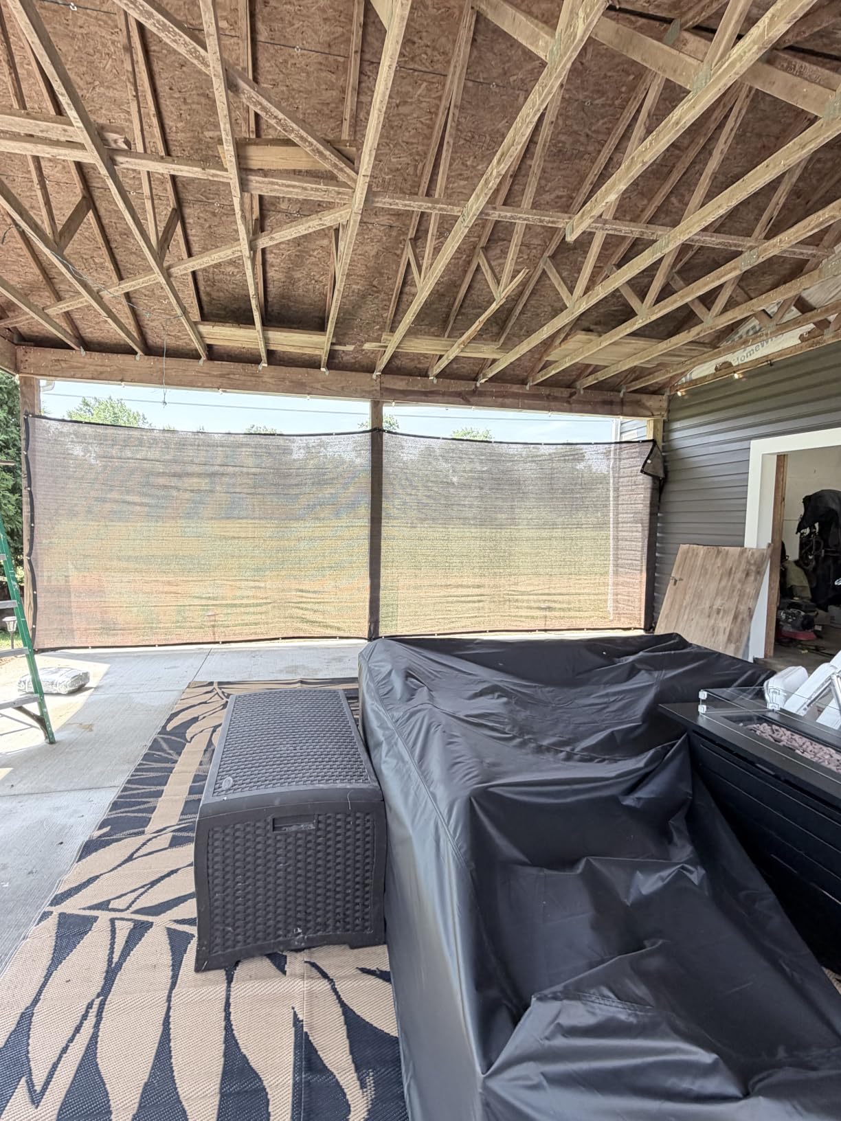 UPGRADE Privacy Screen 6' x 50' Fence Commercial Shade Cover with Brass Grommets Heavy Duty Perfect for Outdoor Back Yard, Black, Customizable customer photo 2