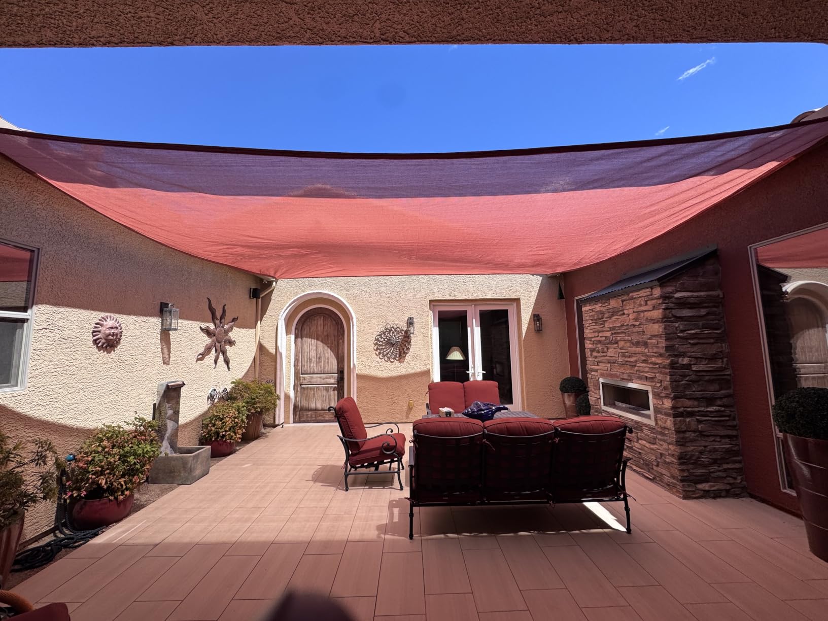 SUNNY GUARD Sun Shade Sail 10' x 13' Rectangle Sand UV Block Sunshade for Backyard Yard Deck Patio Garden Outdoor Activities and Facility customer photo 1