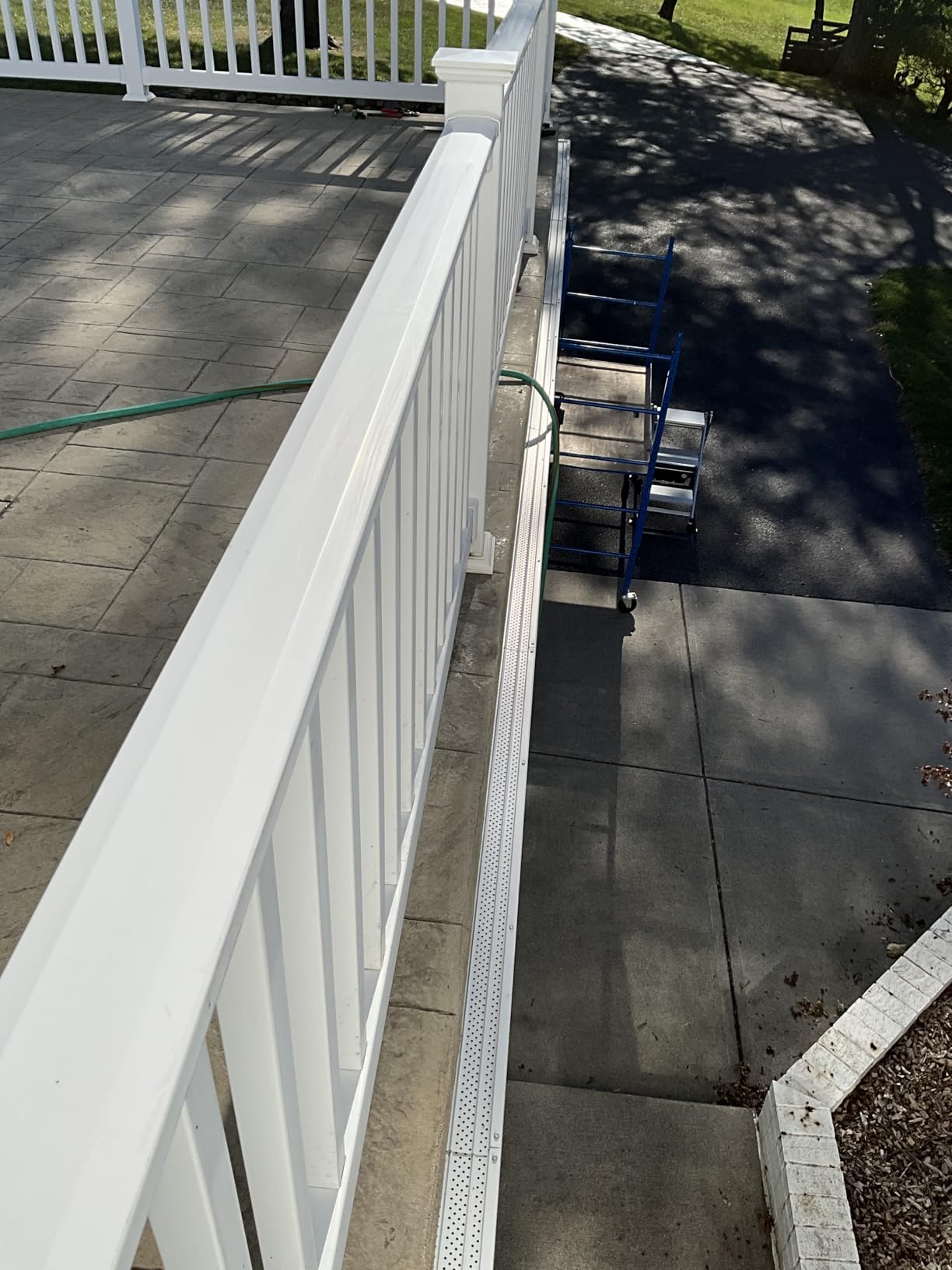 FlowGuard Gutter Guard, USA Made Professional DIY 5 Inch 50-Year Gutter Cover Leaf Protection System - Brown - Aluminum - 102 Feet - by FlexxPoint customer photo 1