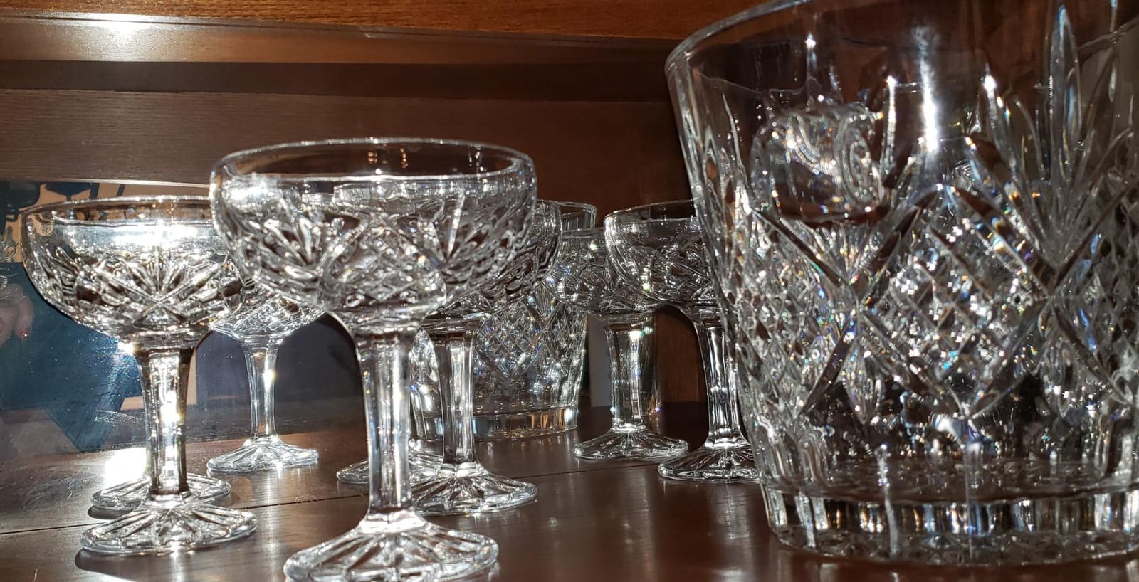 Godinger Champagne Glasses, Champagne Glass Set, Coupes Barware Martini Glasses - Set of 4, 6oz., Dublin Crystal Collection customer photo 2