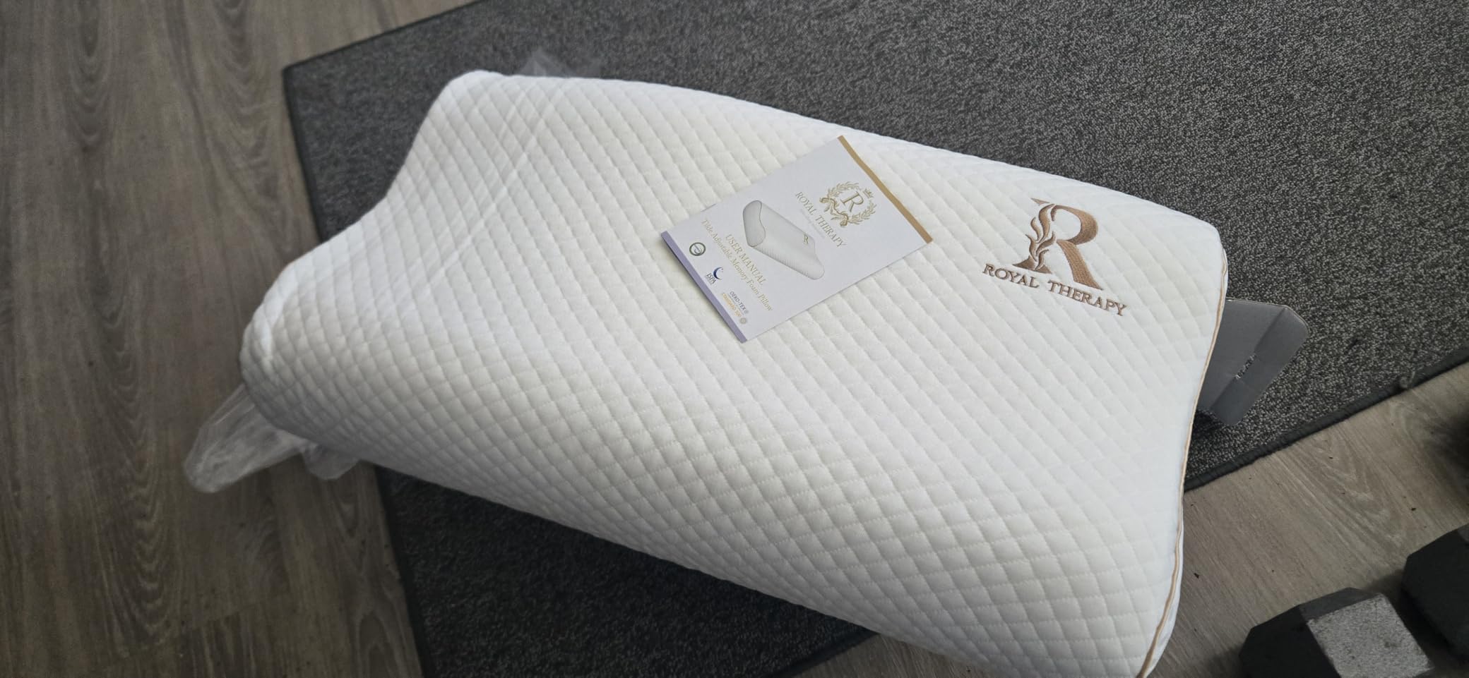Royal Therapy Memory Foam Pillow, Queen Neck Pain Relief, Contour Cervical Pillow, for Neck and Shoulder Pain, Side, Back and Stomach Sleeper, 24x14x5 inches customer photo 2