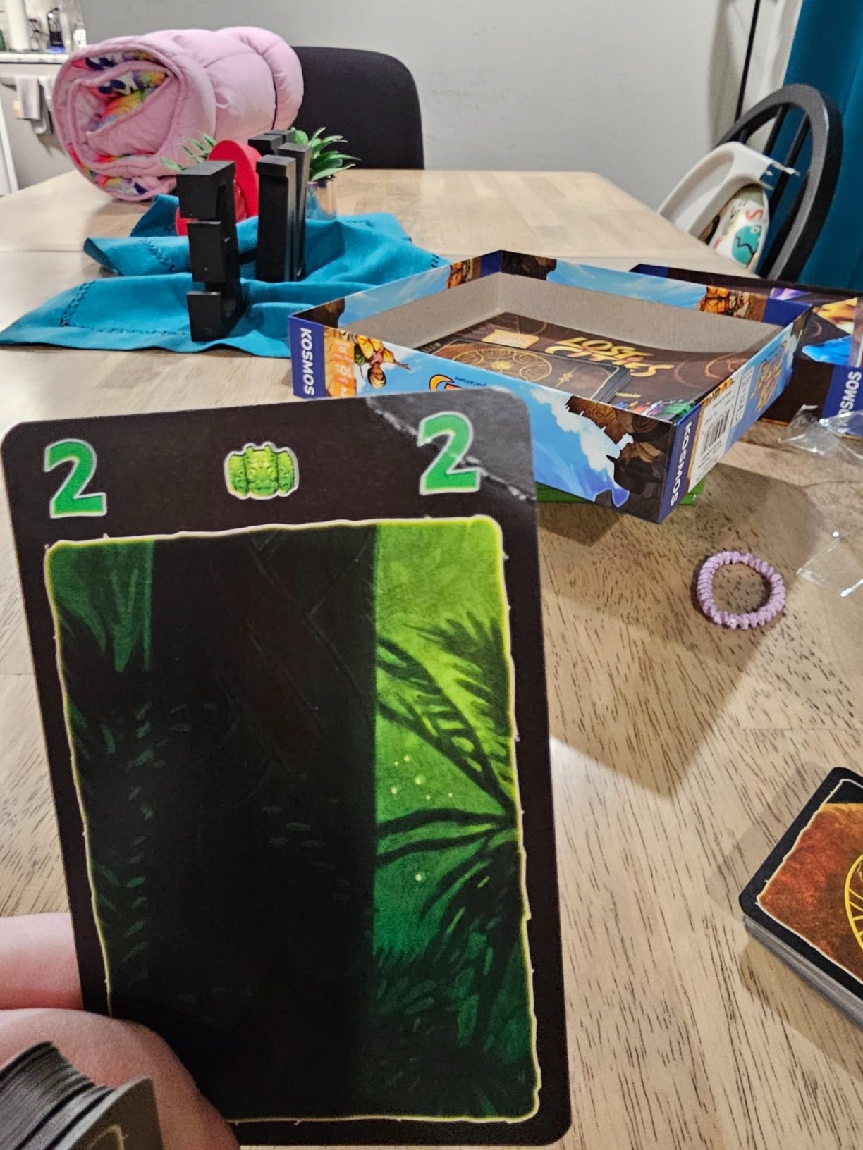 Lost Cities Card Game - with 6th Expedition | Two-Sided Board for Classic or New Edition | By Reiner Knizia | A Kosmos Game customer photo 1