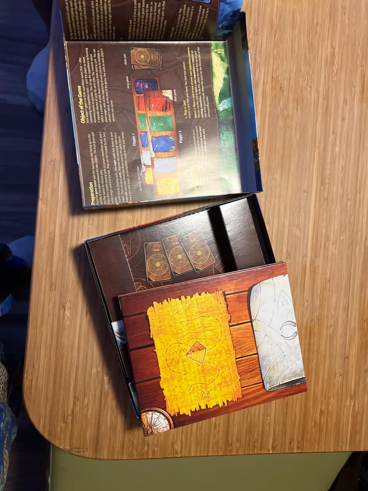 Lost Cities Card Game - with 6th Expedition | Two-Sided Board for Classic or New Edition | By Reiner Knizia | A Kosmos Game customer photo 2