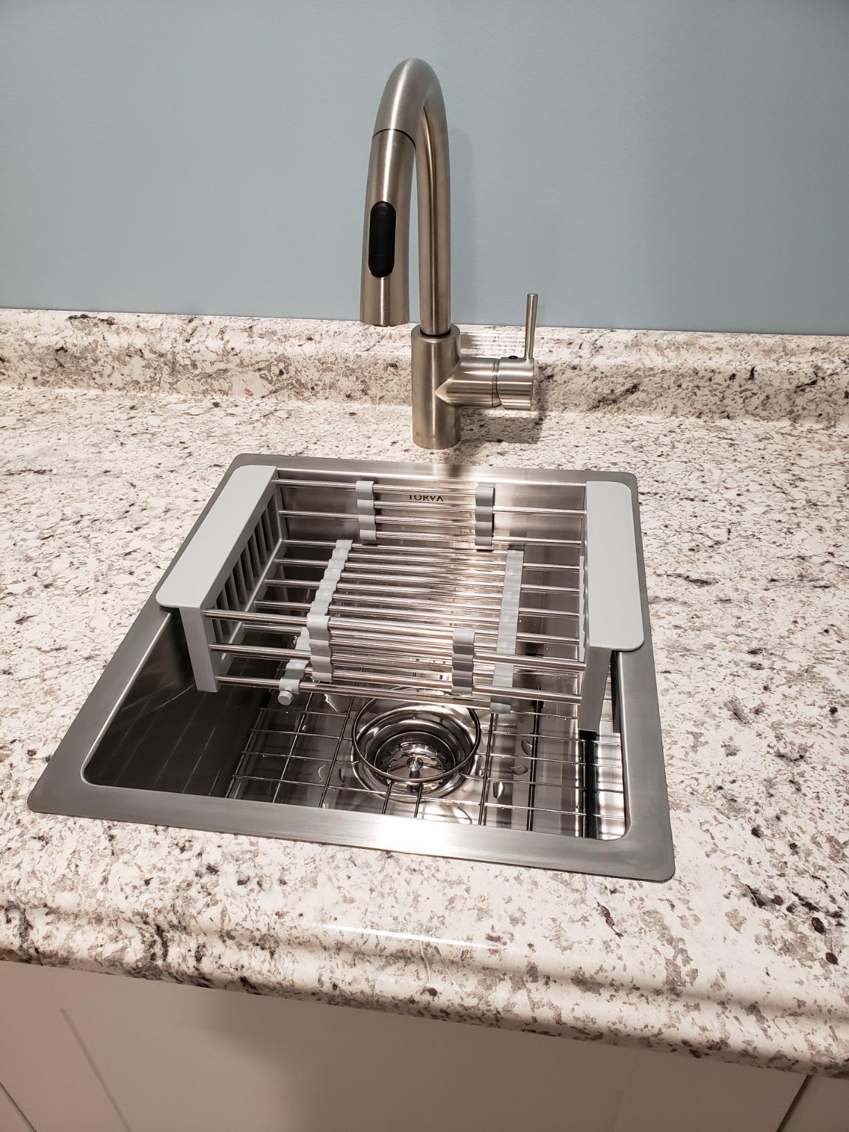 TORVA 30 x 18 Undermount Kitchen Sink, 16 Gauge 304 Stainless Steel Single Bowl customer photo 2