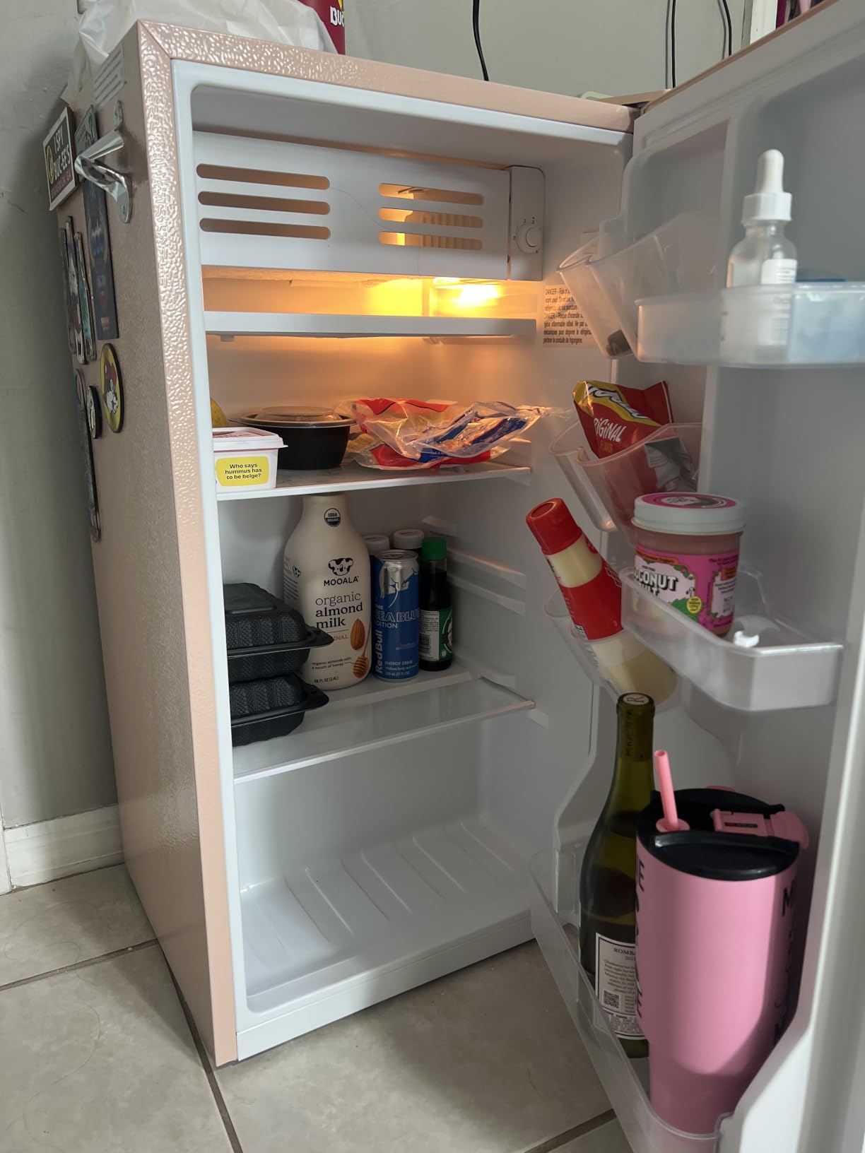 FRIGIDAIRE EFR376-BLACK 3.1 Cu Ft Black Retro Bar Fridge with Side Bottle Opener customer photo 1