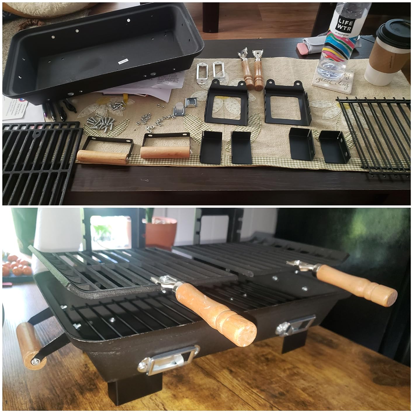 30052AMZ Kay Home Product's Cast Iron Hibachi Charcoal Grill, 10 by 18-Inch (Limited Edition) customer photo 1