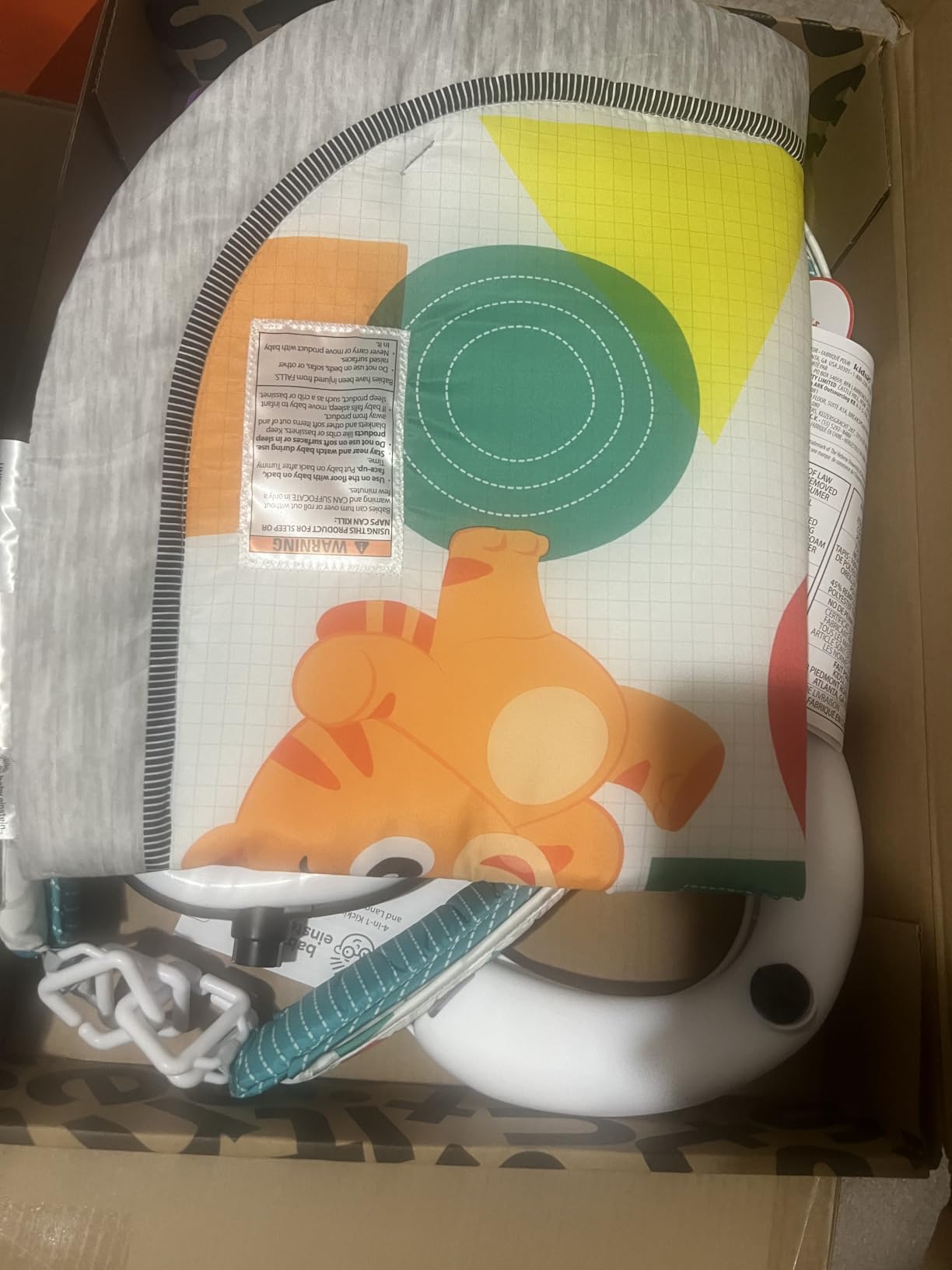 Baby Einstein 4-in-1 Kickin' Tunes Music and Language Play Gym and Piano Tummy Time Activity Mat customer photo 2