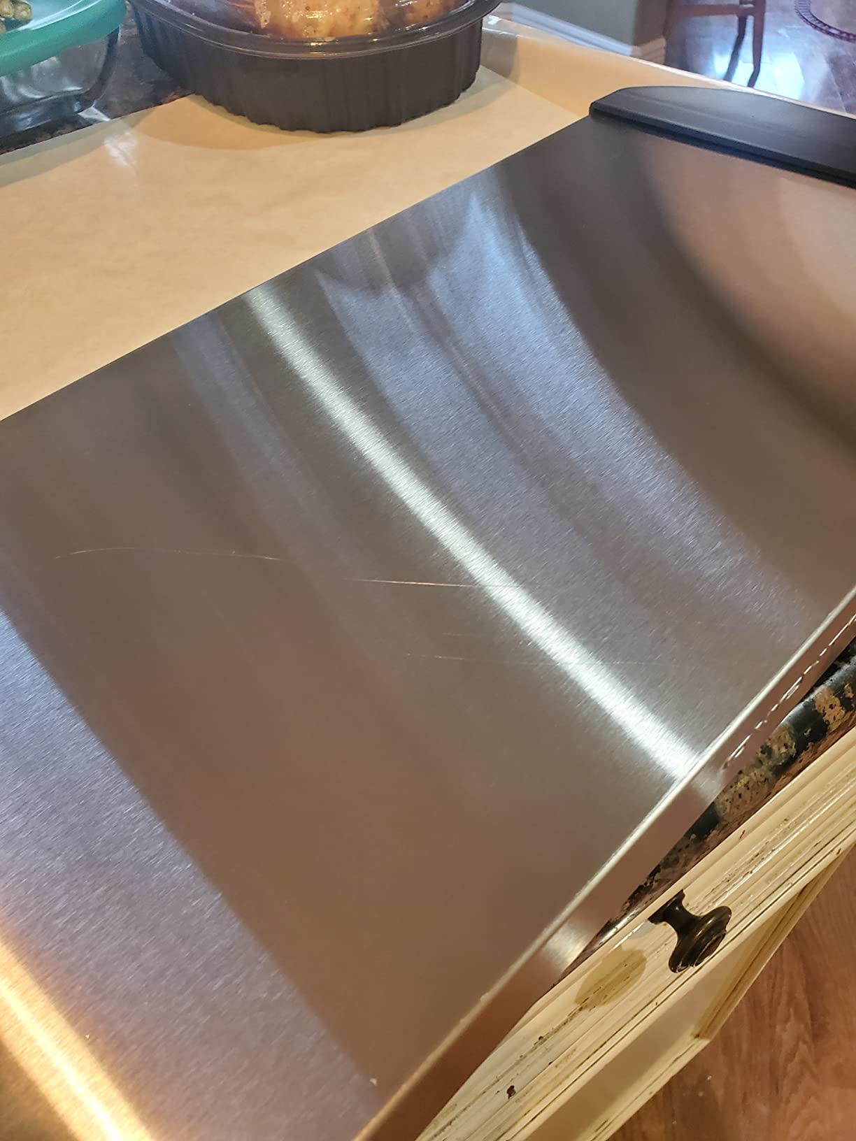OVENTE Electric Warming Tray, Adjustable from 90°F to 284°F, Silver FW170S | Compact Food Warmer & Server for Buffets, Perfect for Parties, Events, and Dinners, with Cool-Touch Handles, Stainless Steel customer photo 2