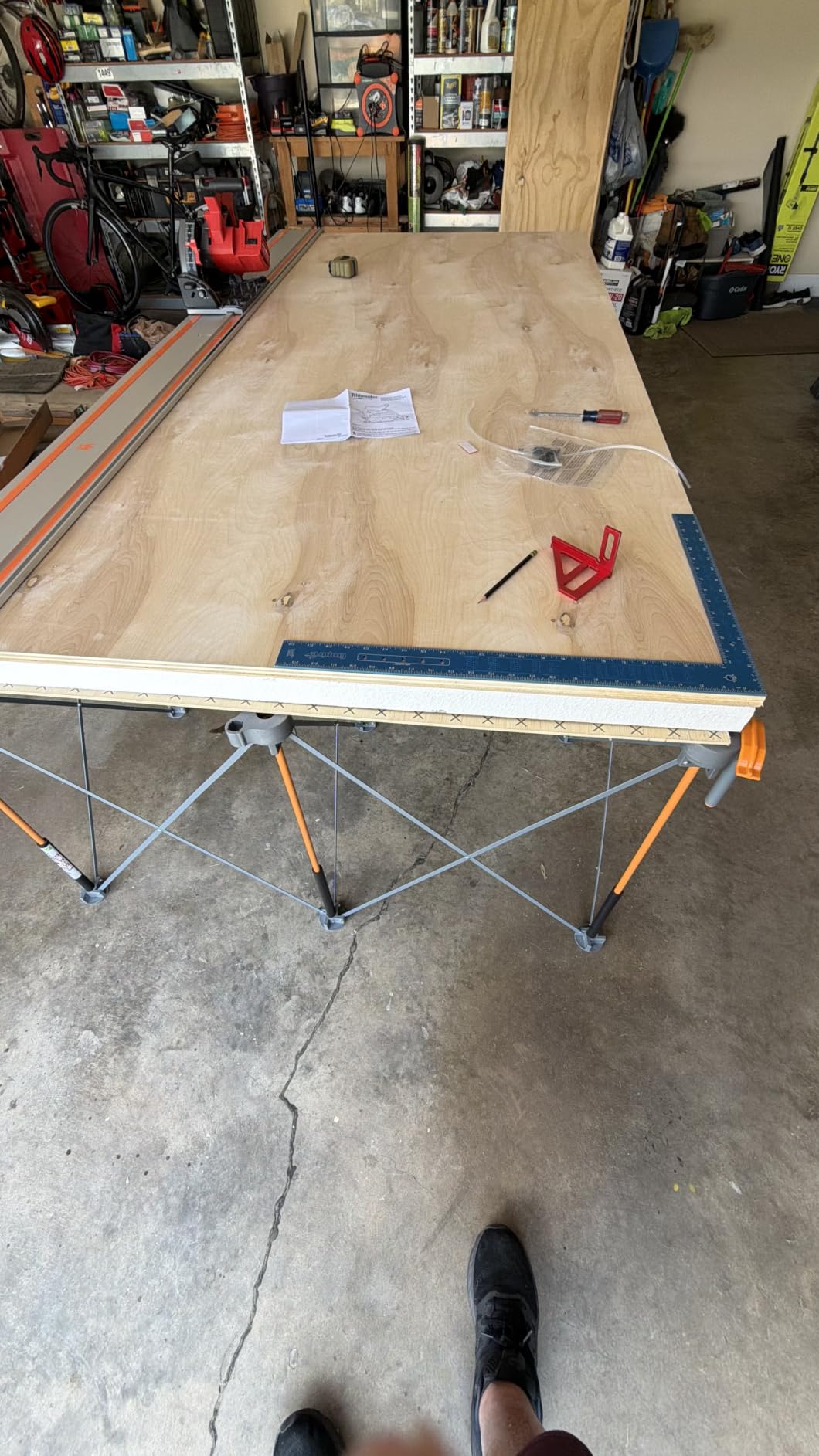 BORA Centipede Folding Work Table 4x8 ft Portable Workbench, 6000 Lbs Load Capacity customer photo 2