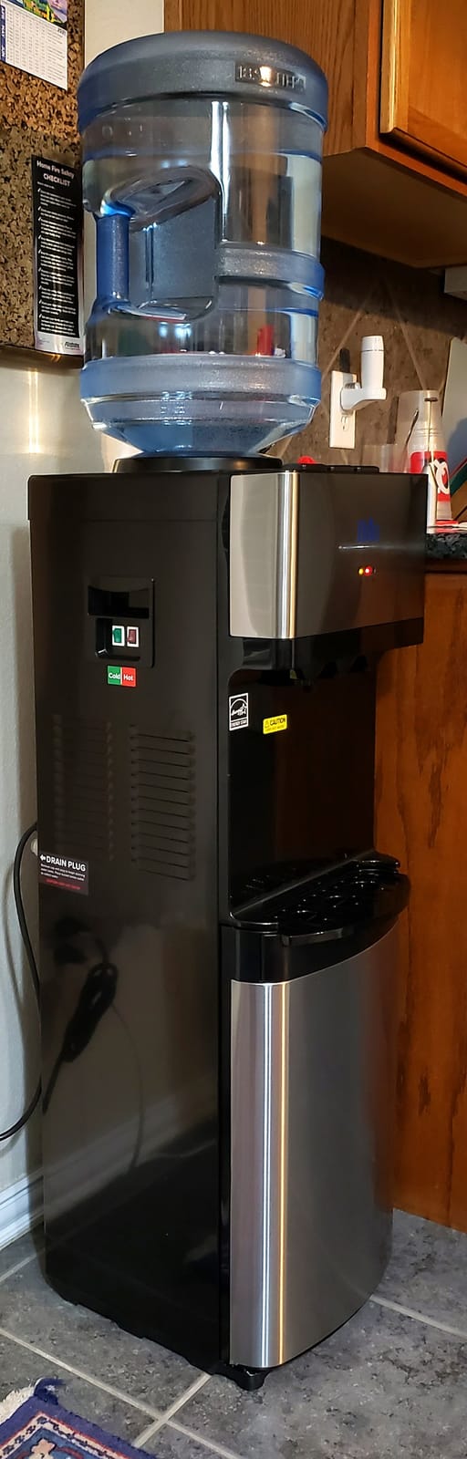 Brio Limited Edition Top Loading Water Cooler Dispenser - Hot & Cold Water, Child Safety Lock, Holds 3 or 5 Gallon Bottles - UL/Energy Star Approved customer photo 2