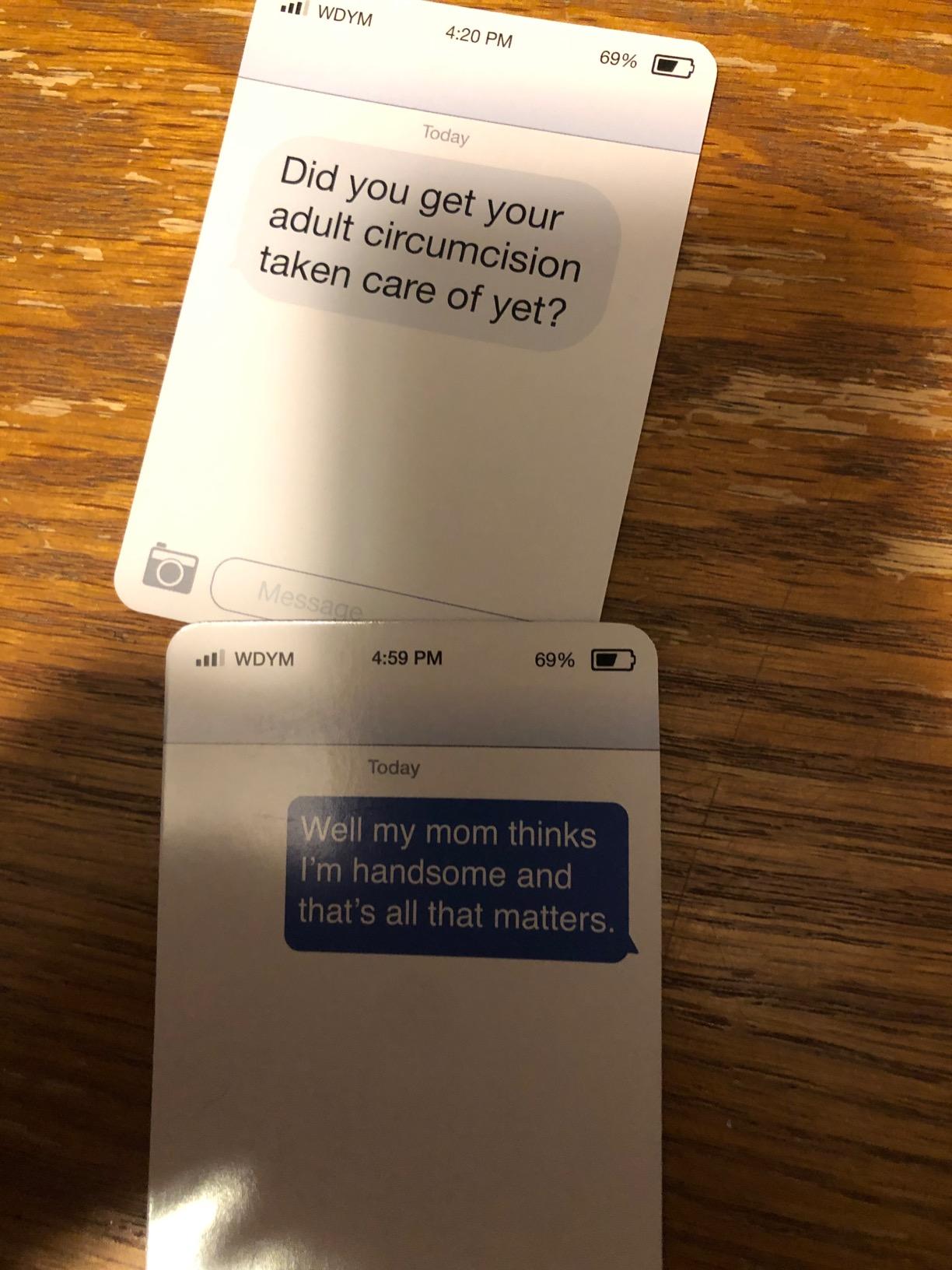 New Phone, Who Dis? Offline Text Message Party Game by Relatable | Spicy Adult Card Game for Game Night, Includes 50 Inbox & 250 Reply Cards customer photo 2