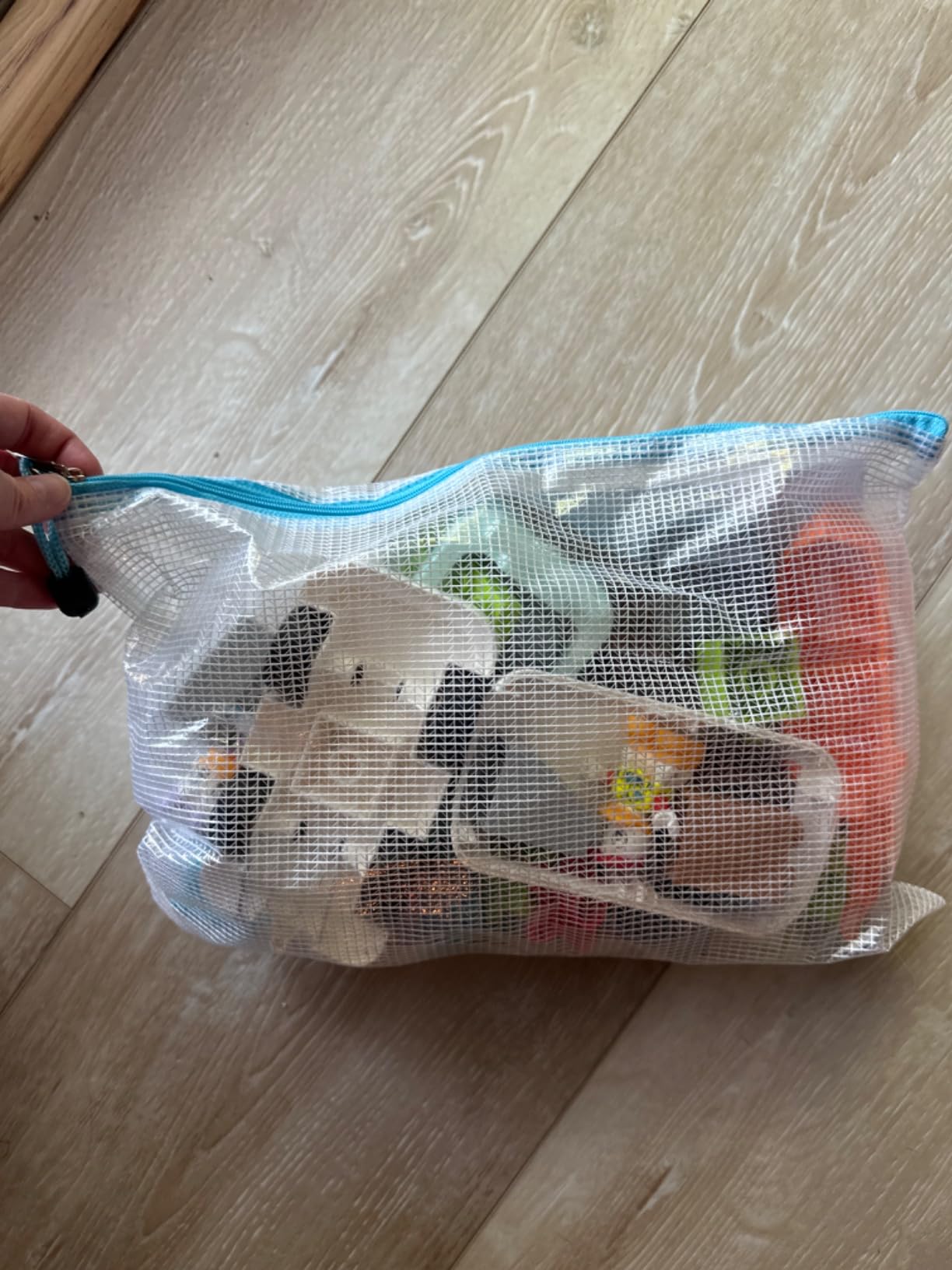 EOOUT 24pcs Mesh Zipper Pouch Bags, for Organizing Storage, Waterproof Zipper Pouches, Letter Size, File Bags for Toys, Puzzle, Board Games customer photo 1