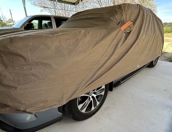 Tecoom Car Cover Waterproof All Weather Fit for Tesla Model 3 Toyota Corolla Honda Civic with Lock/Door Zipper customer photo 2