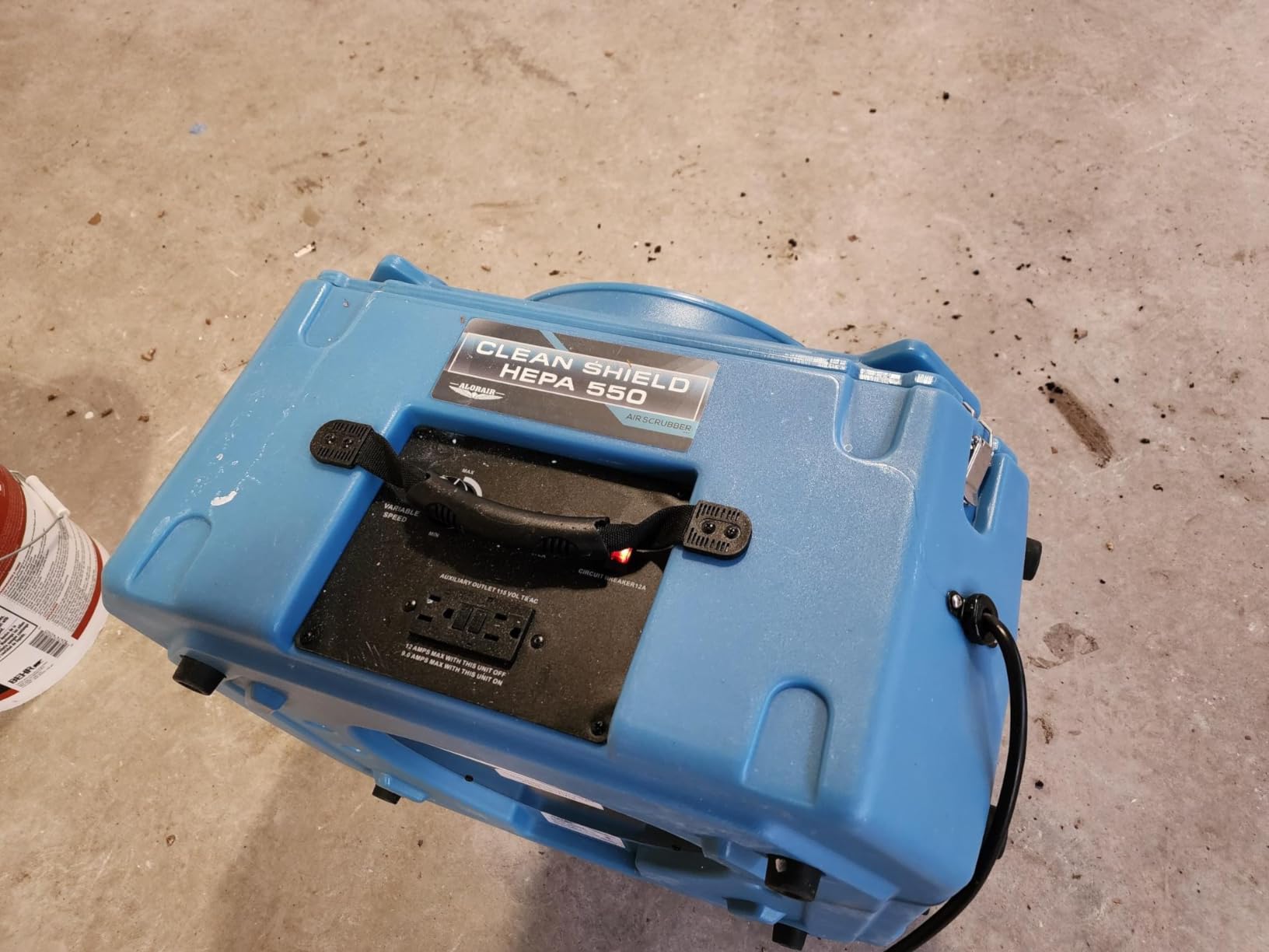 ALORAIR Air Scrubber with 3 Stage Filtration, Clean Shield Hepa 550, Blue | Stackable Negative Air Machine for Commercial, Heavy Duty Air Cleaner with MERV-10 Filter, HEPA Activated Carbon Filter customer photo 1