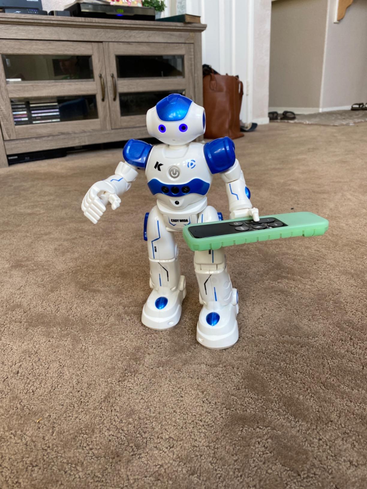 KingsDragon RC Robot Toys for Kids, Remote Control Smart Robot Toy | Gesture & Sensing Programmable Interactive Walking Robot for Age 3-10 Year Old Boys Girls Birthday Gift Present customer photo 1