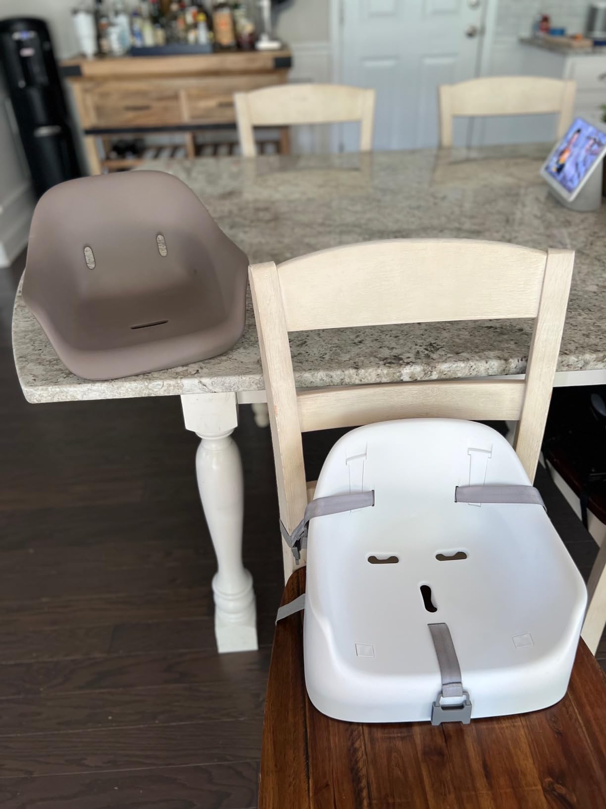 OXO Tot Nest Toddler Booster Seat for Kitchen with Removable Cushion, Gray customer photo 2