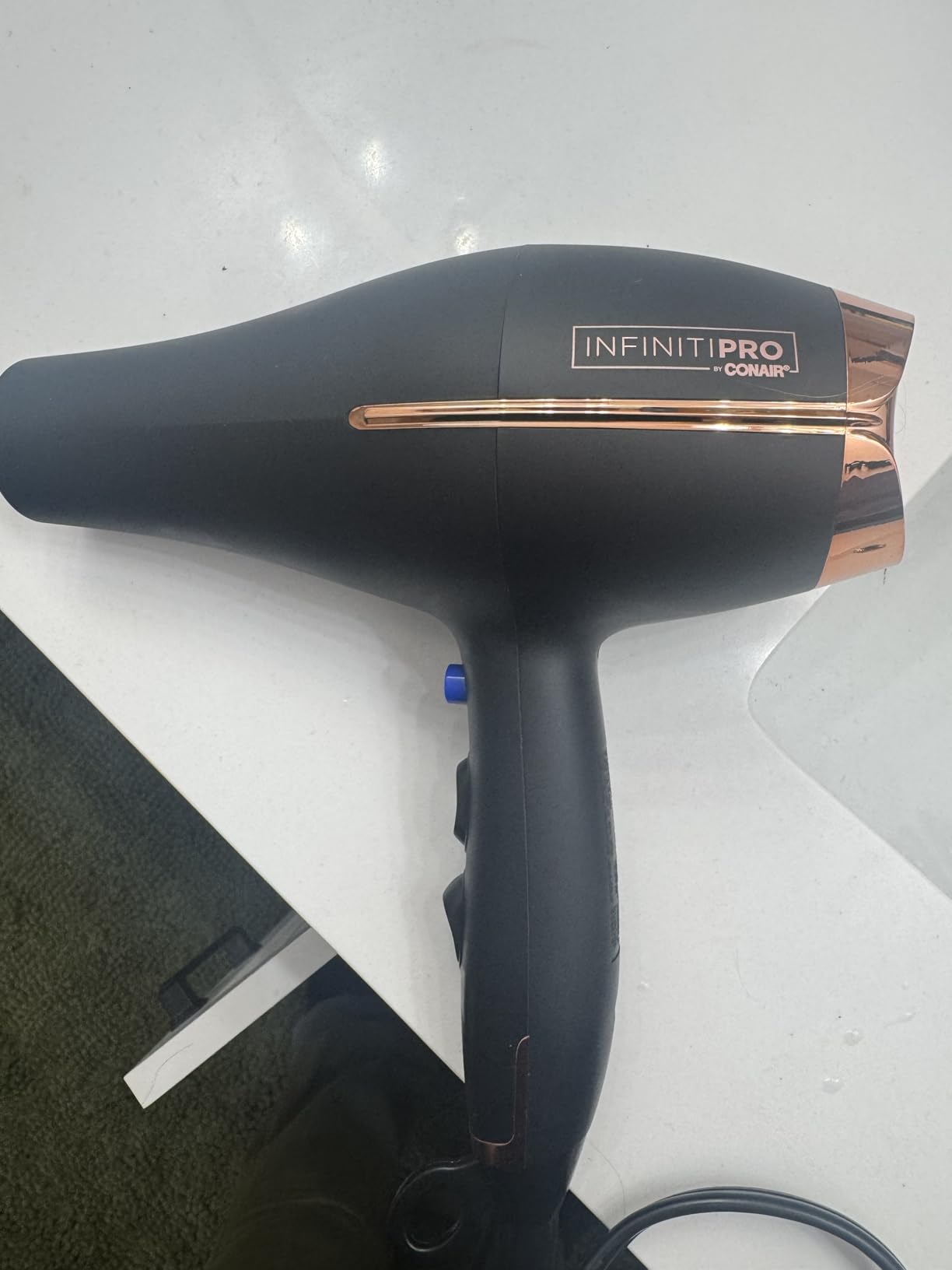 Conair InfinitiPRO AC Motor Pro Hair Dryer | Professional Ionic Ceramic Blow Dryer for Faster, Frizz-Free Drying on All Hair Types, Black, 650AMZL customer photo 2