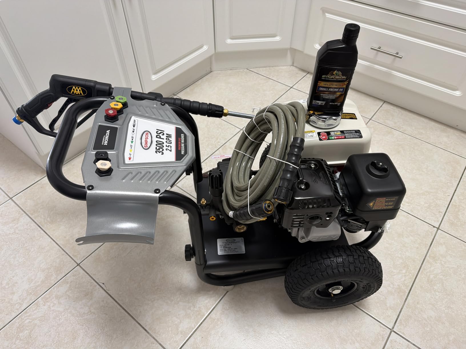 Simpson PowerShot 3500 PSI Gas Pressure Washer, 2.5 GPM, Honda GX200 Engine customer photo 1