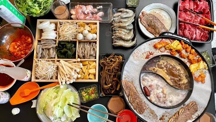 Food Party Hot Pot with Grill 2 in 1 Electric Smokeless Grill and Hotpot Pot Combo Korean BBQ Grill 110V 1700W customer photo 2